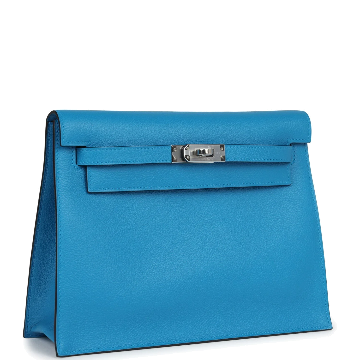 Hermes Kelly Danse Bleu Zanzibar Evercolor Palladium Hardware — фото 3