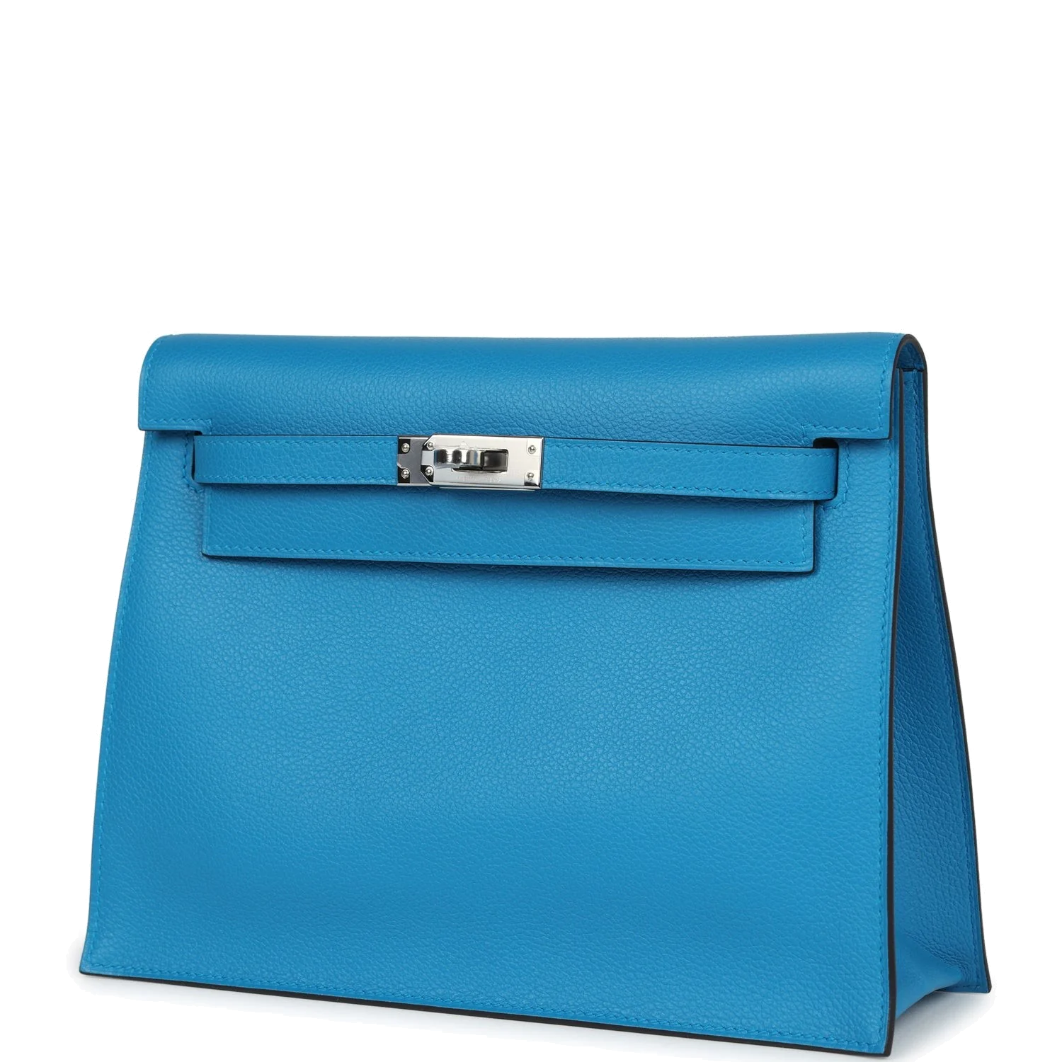 Hermes Kelly Danse Bleu Zanzibar Evercolor Palladium Hardware — фото 6