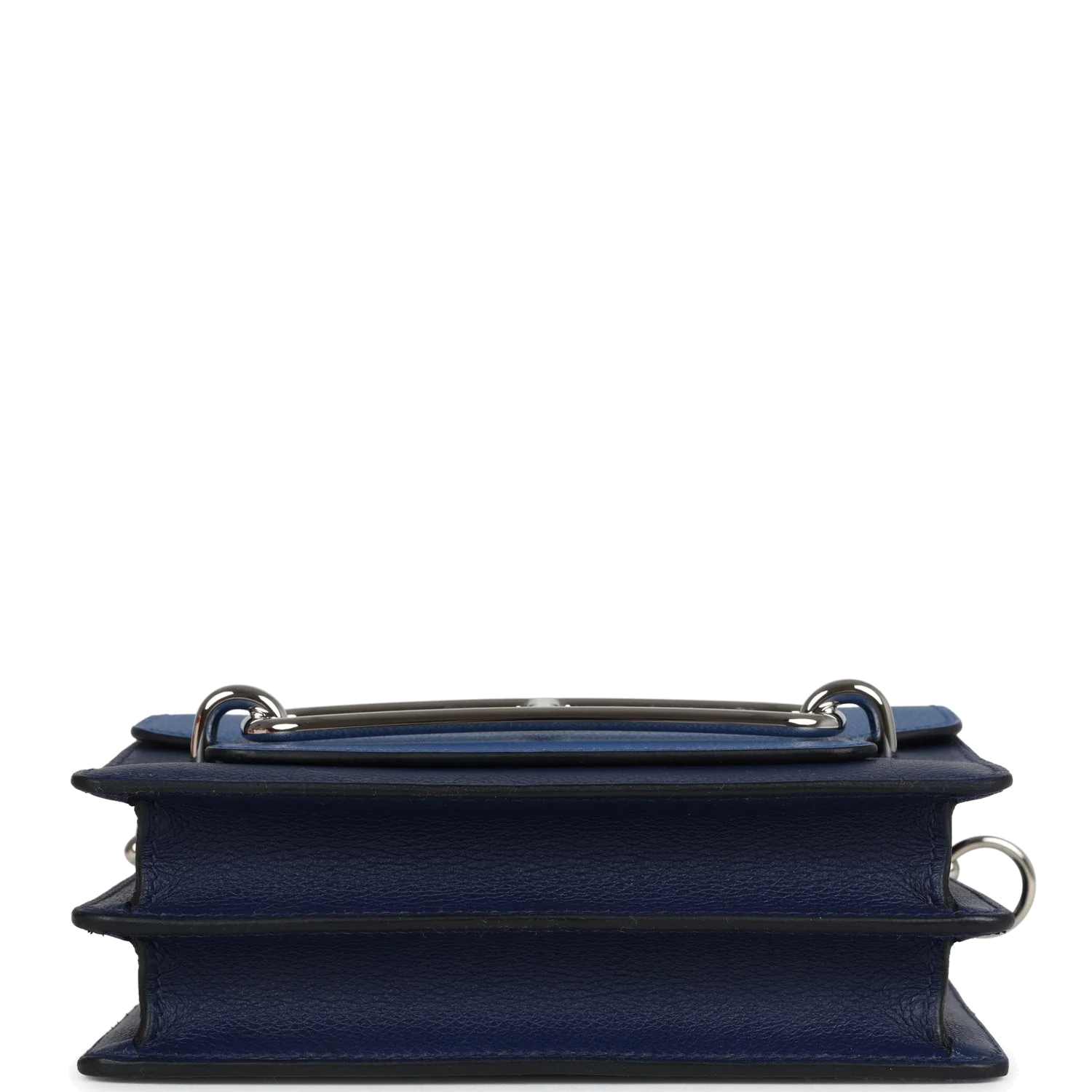 Hermes Mini Sac Roulis Bi-color Bleu Saphir and Bleu France Evercolor Palladium Hardware — фото 7