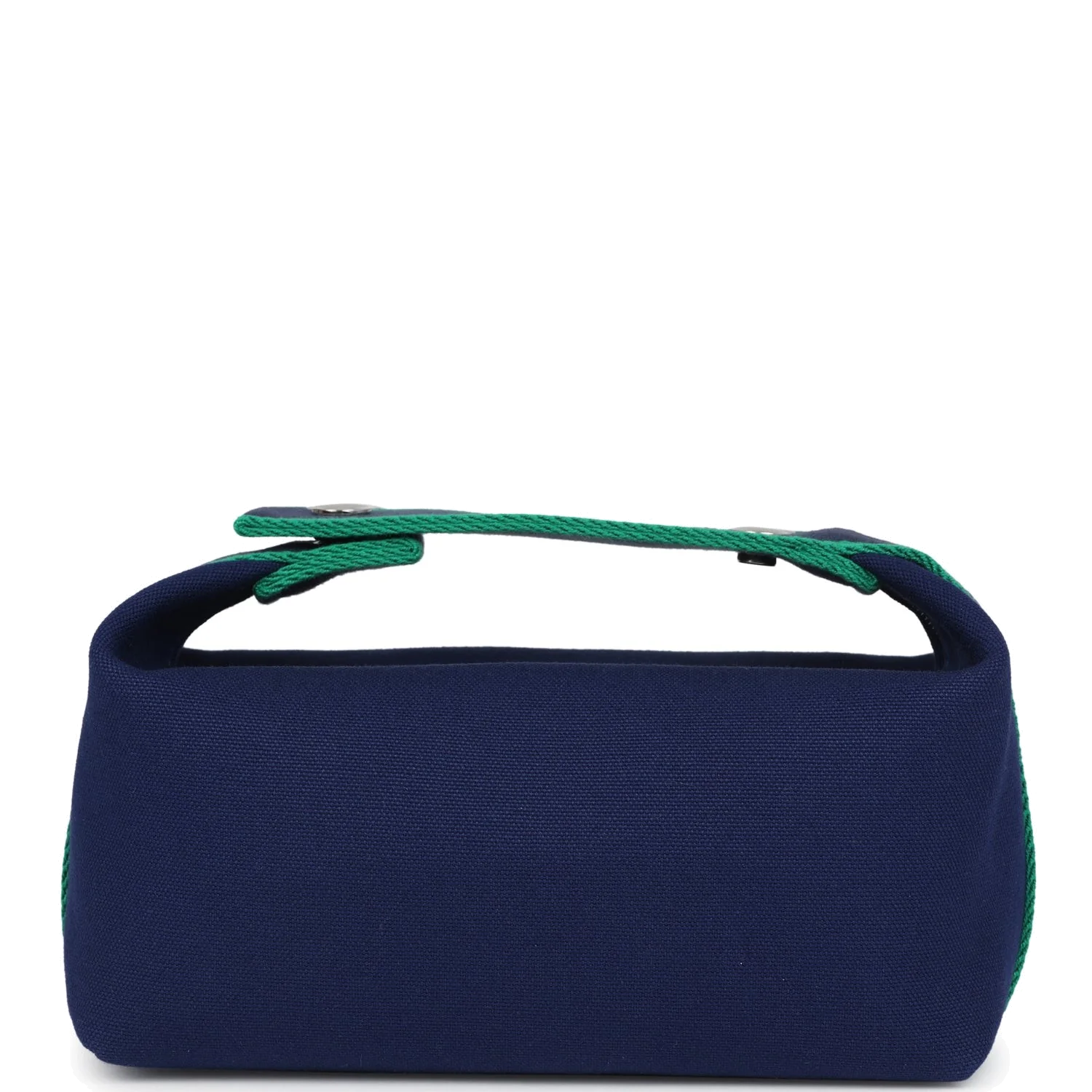 Hermes Bride-A-Brac Case PM Marine Canvas Palladium Hardware — фото 5