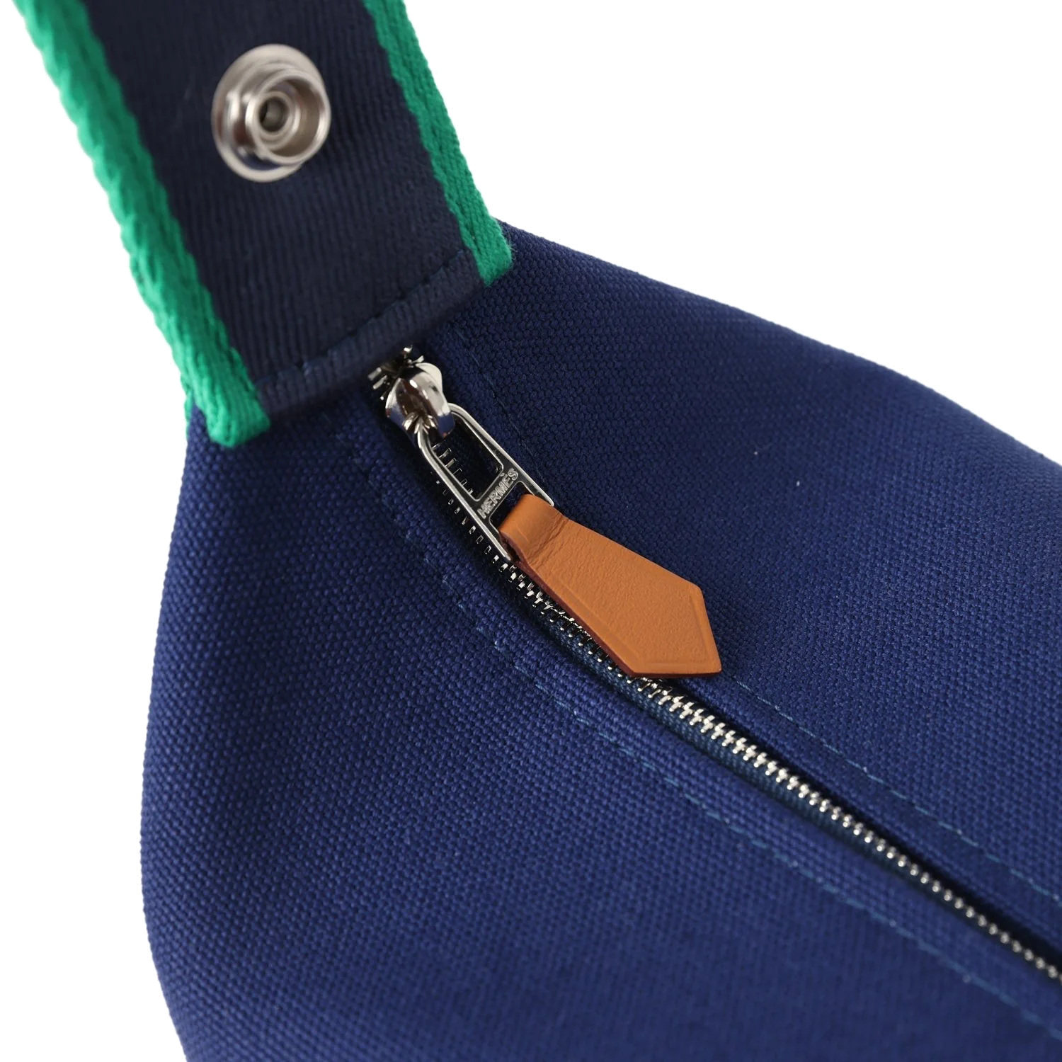 Hermes Bride-A-Brac Case PM Marine Canvas Palladium Hardware — фото 8