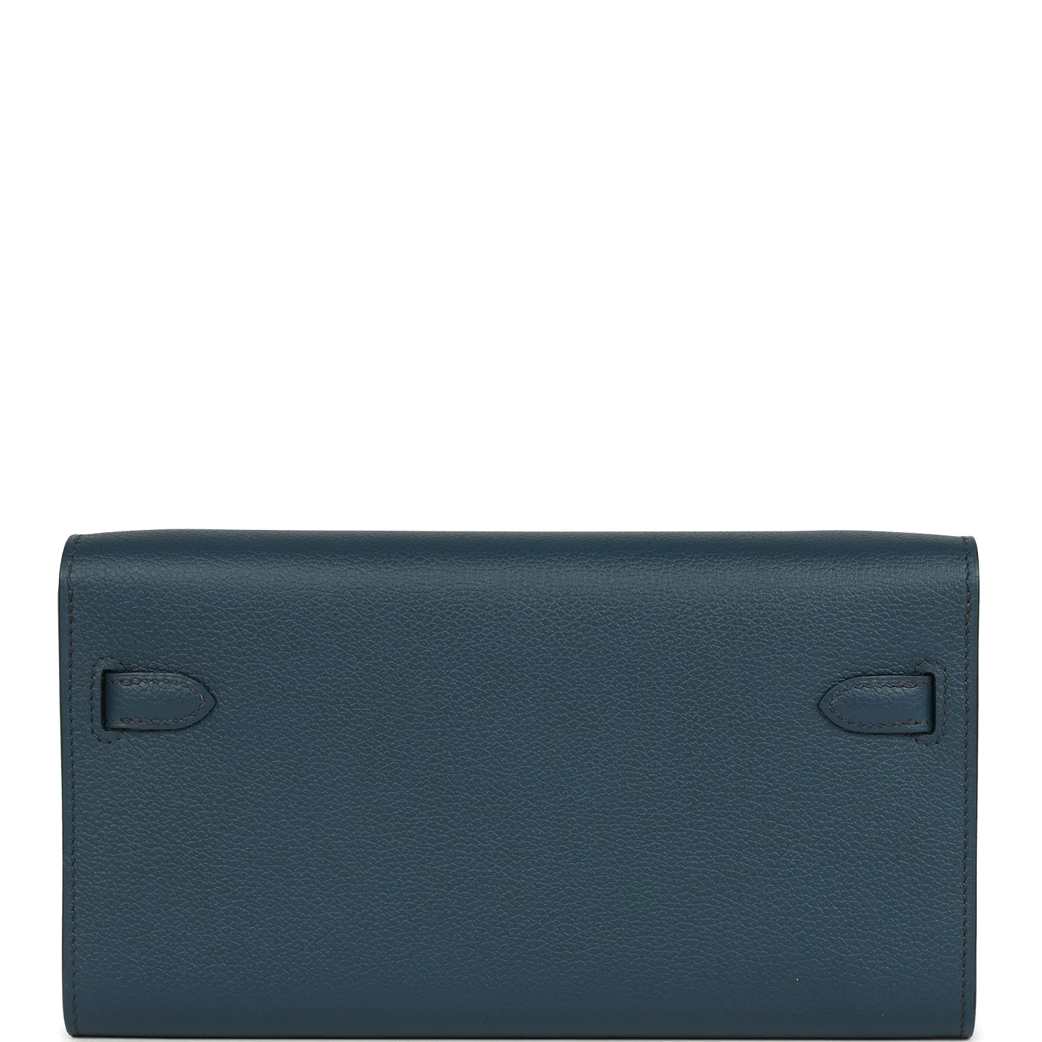 Hermes Kelly Wallet To Go Bleu De Prusse Evercolor Gold Hardware — фото 5