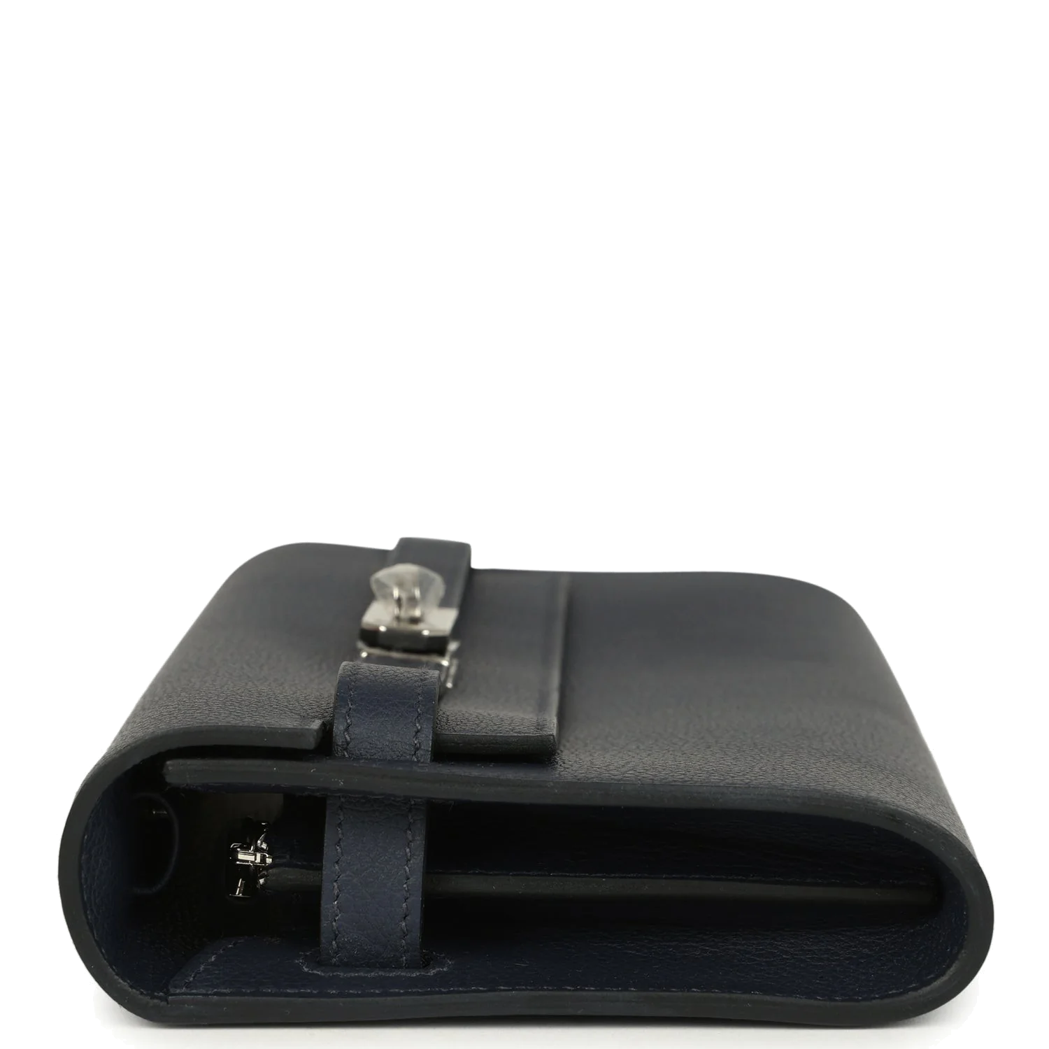 Hermes Kelly Wallet To Go Bleu Nuit Evercolor Palladium Hardware — фото 4