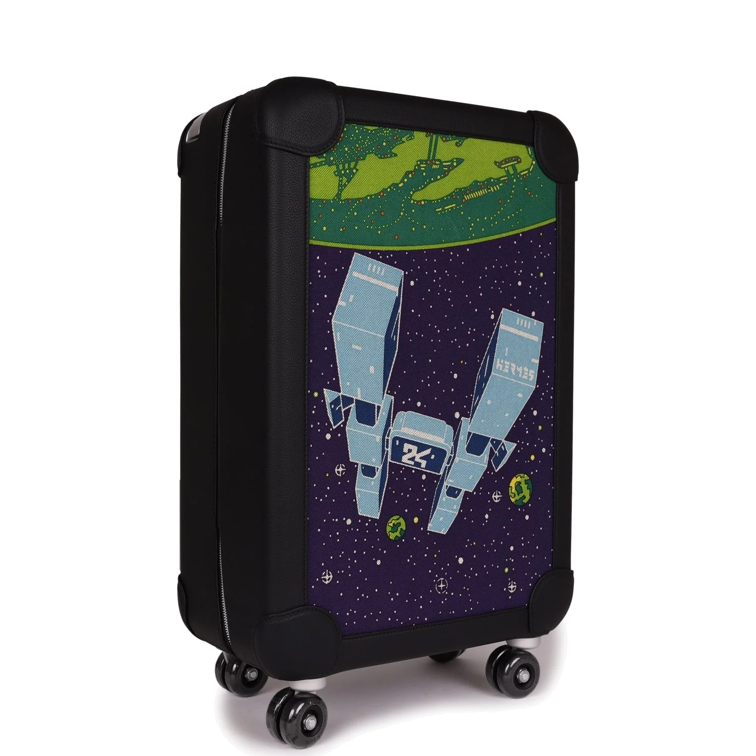 Hermes R.M.S. Odyssey Cabine 55 Rolling Suitcase Multicolor Canvas — фото 3