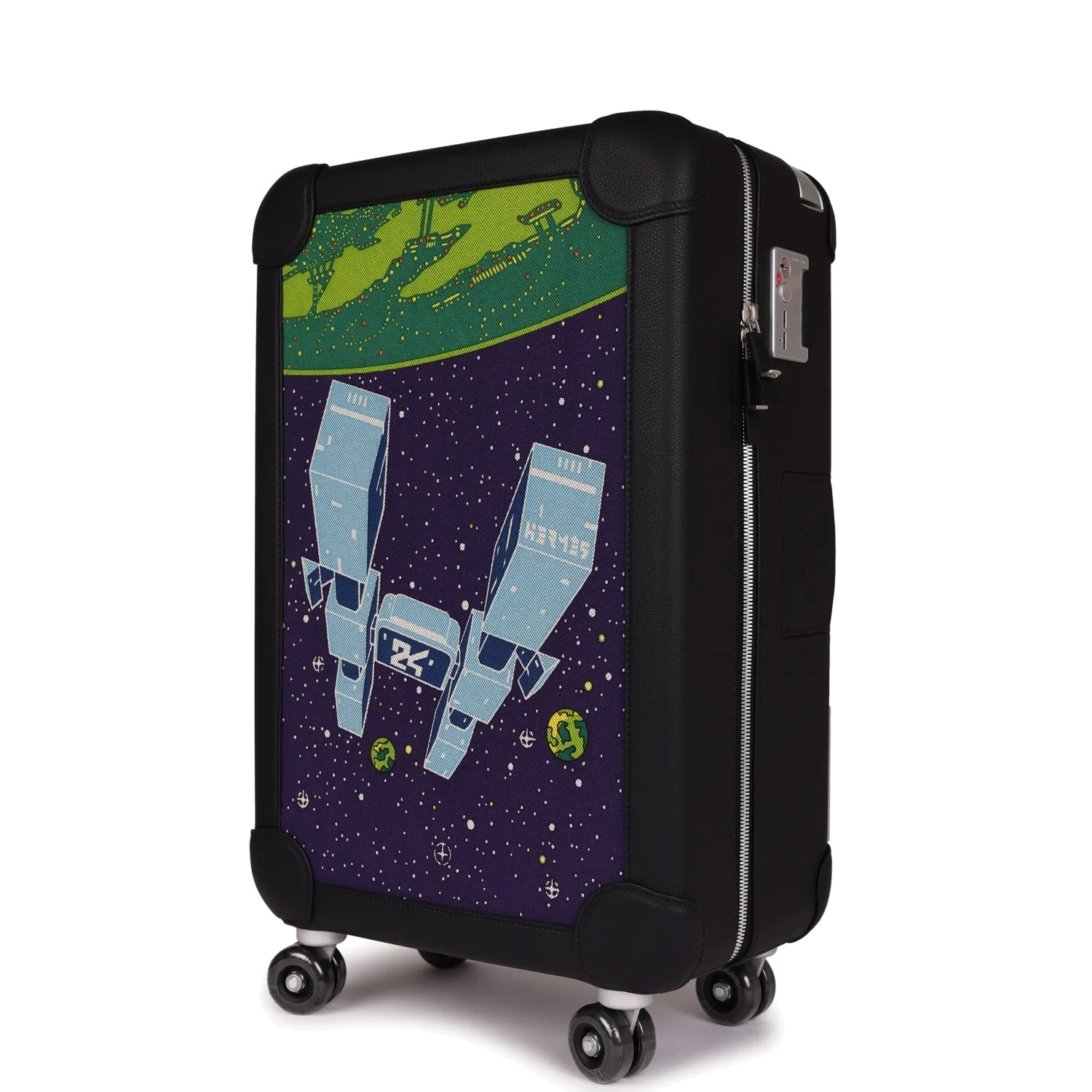 Hermes R.M.S. Odyssey Cabine 55 Rolling Suitcase Multicolor Canvas — фото 6