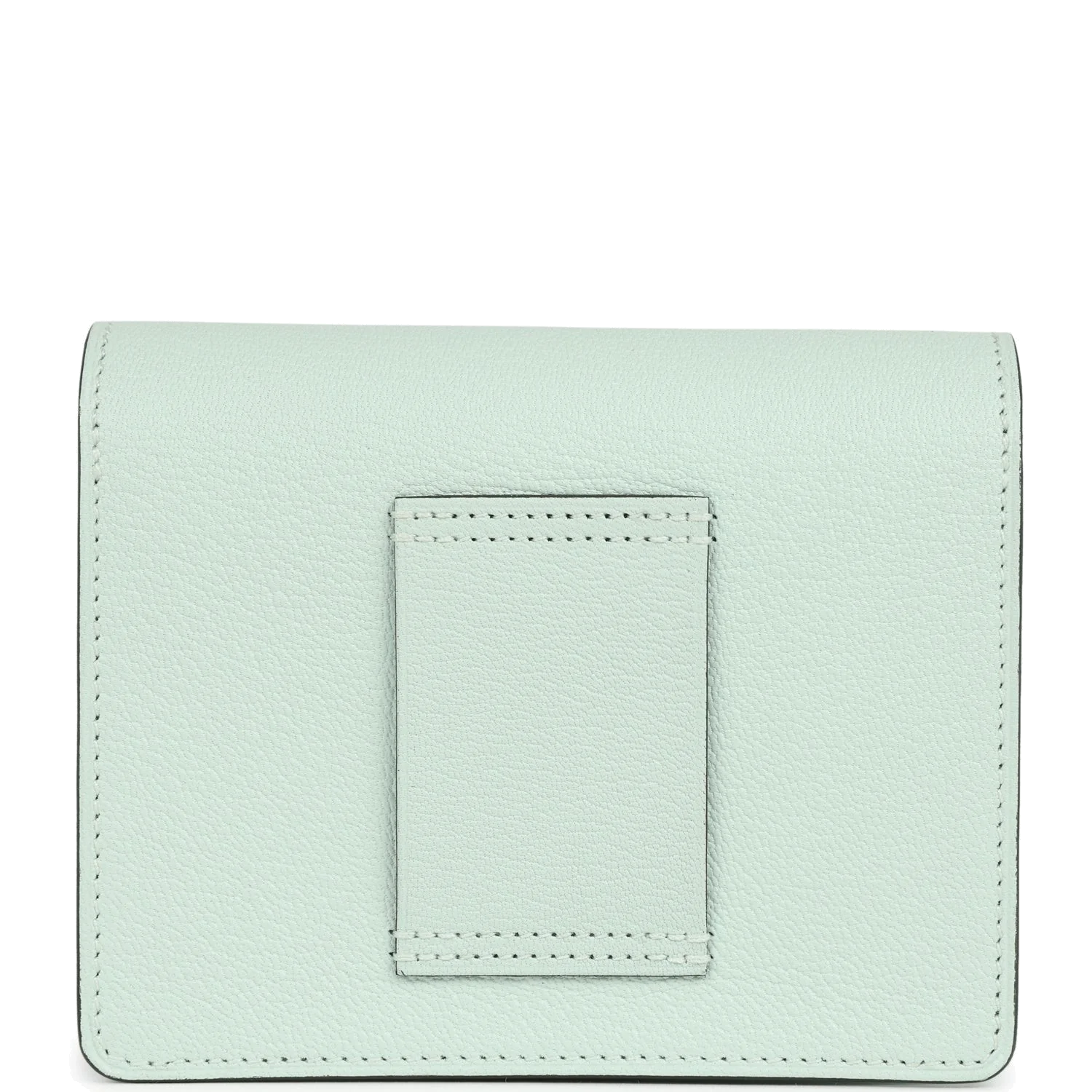 Hermes Roulis Slim Wallet Vert Peppermint Chevre Palladium Hardware — фото 5