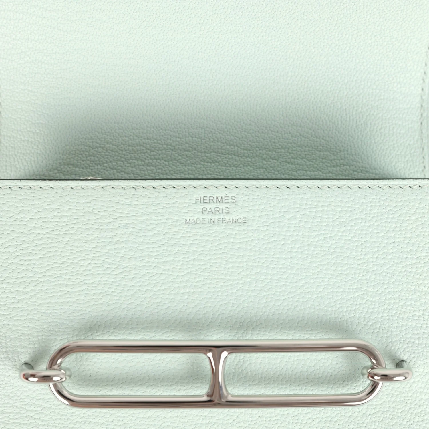 Hermes Roulis Slim Wallet Vert Peppermint Chevre Palladium Hardware — фото 8