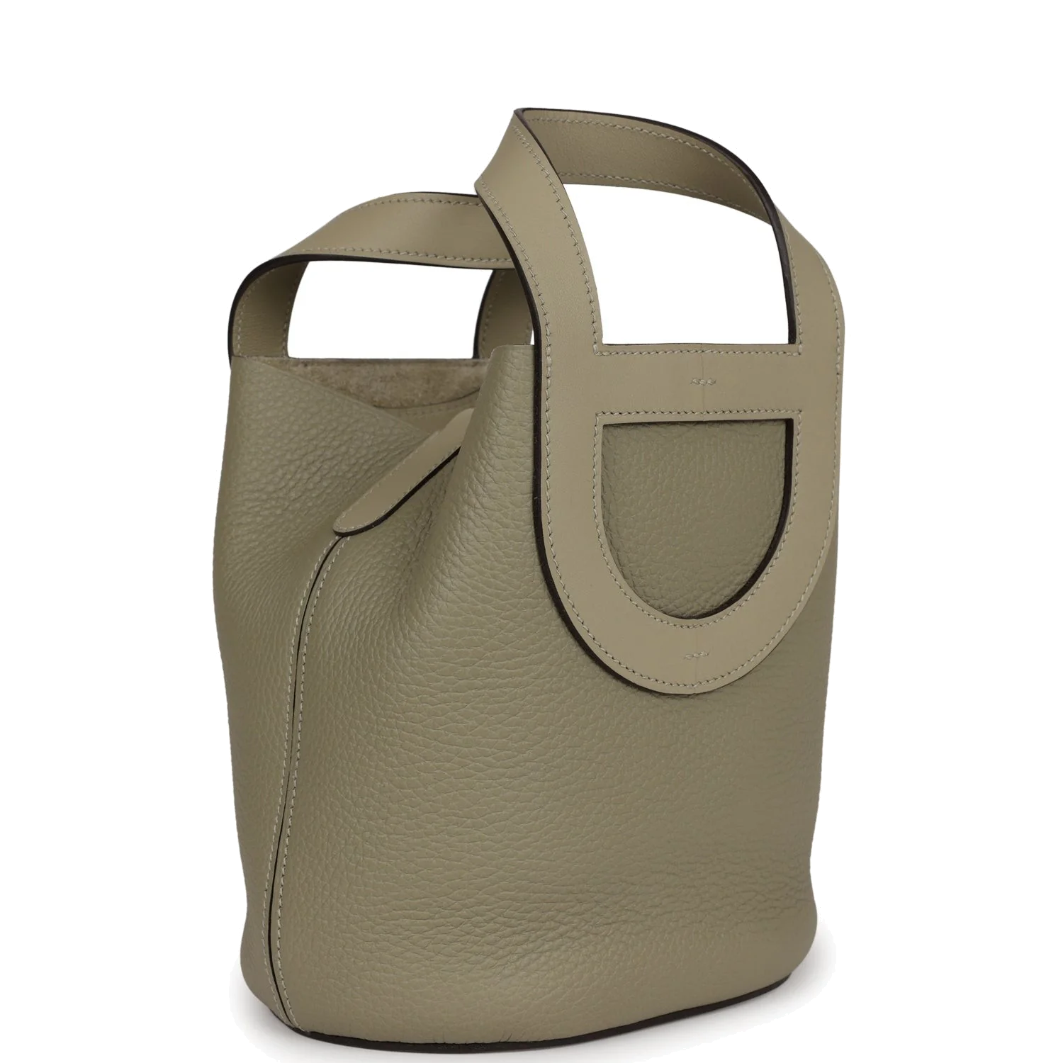Hermes In-The-Loop 18 Sauge Clemence and Swift Gold Hardware — фото 3