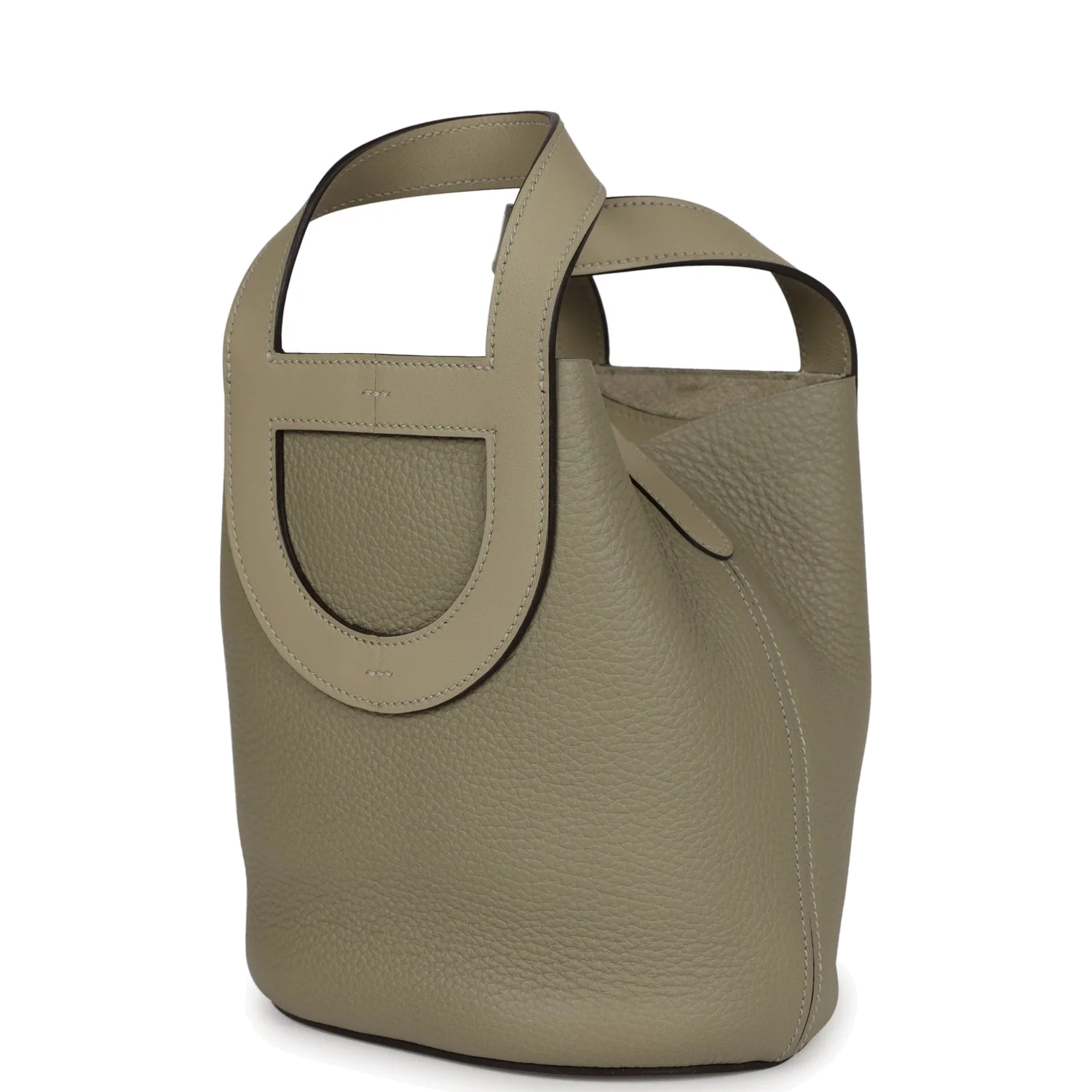 Hermes In-The-Loop 18 Sauge Clemence and Swift Gold Hardware — фото 6