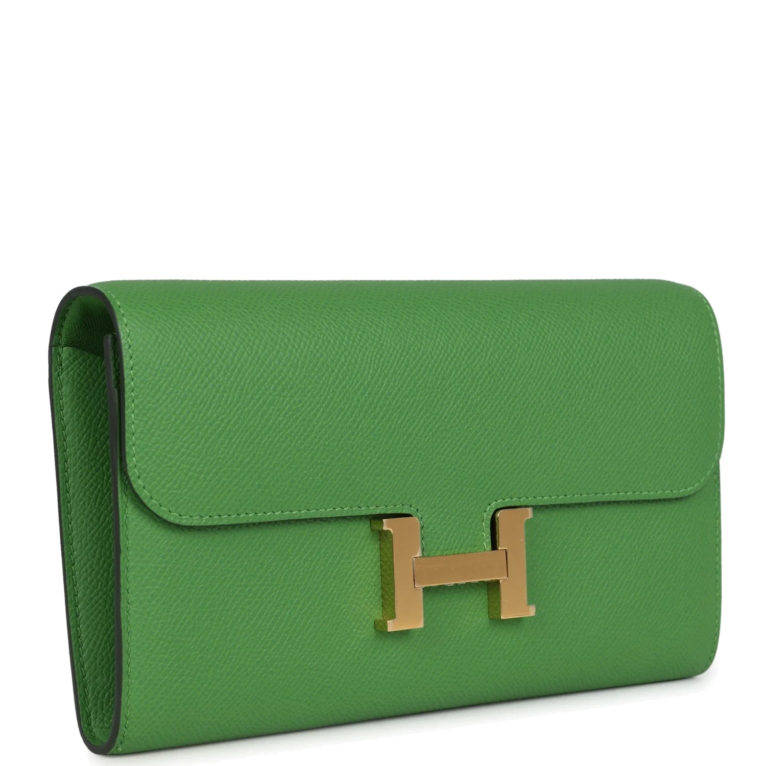 Hermes Constance Wallet To Go Vert Yucca Epsom Gold Hardware — фото 3