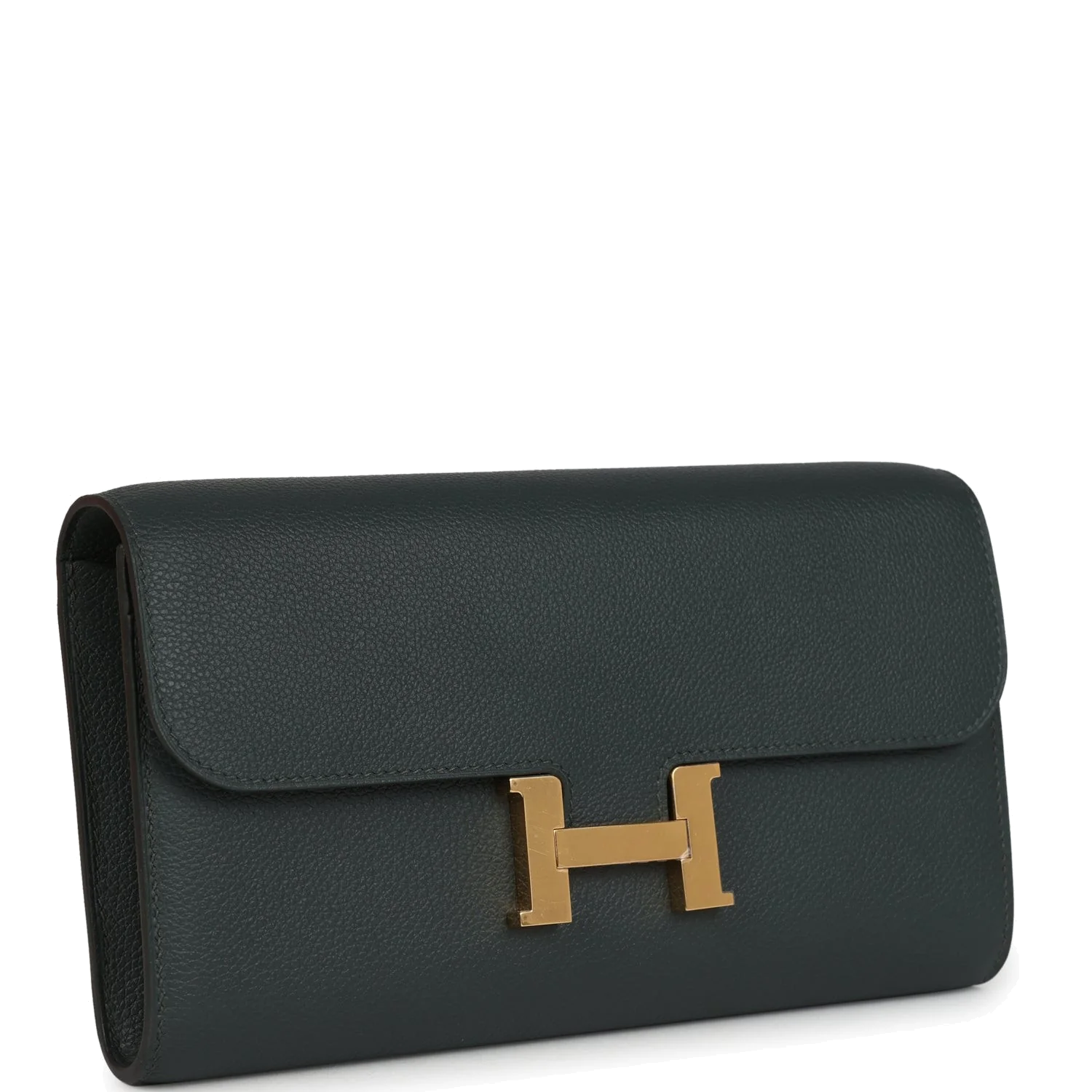 Hermes Constance Wallet To Go Vert Mangrove Evercolor Gold Hardware — фото 3