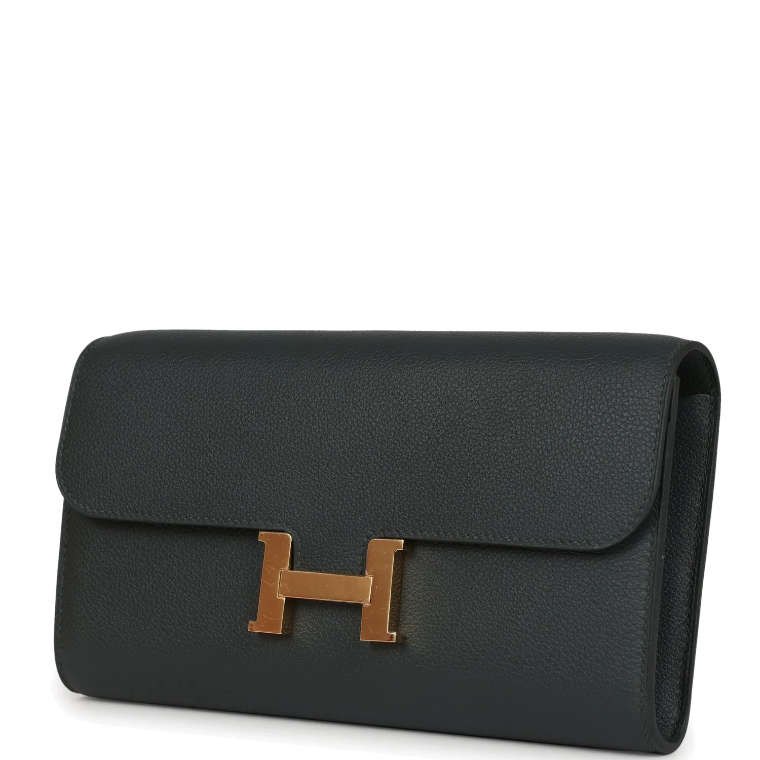 Hermes Constance Wallet To Go Vert Mangrove Evercolor Gold Hardware — фото 6