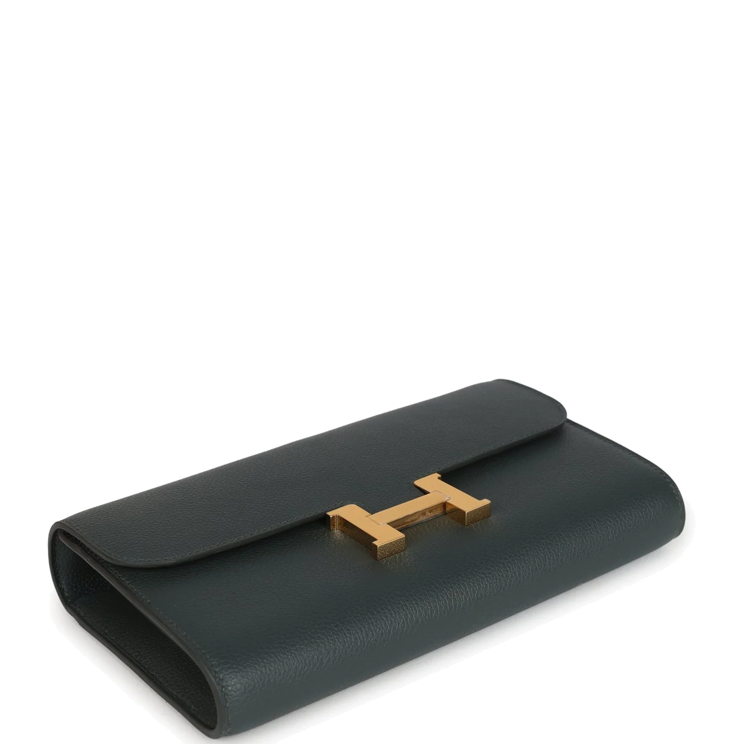 Hermes Constance Wallet To Go Vert Mangrove Evercolor Gold Hardware — фото 7