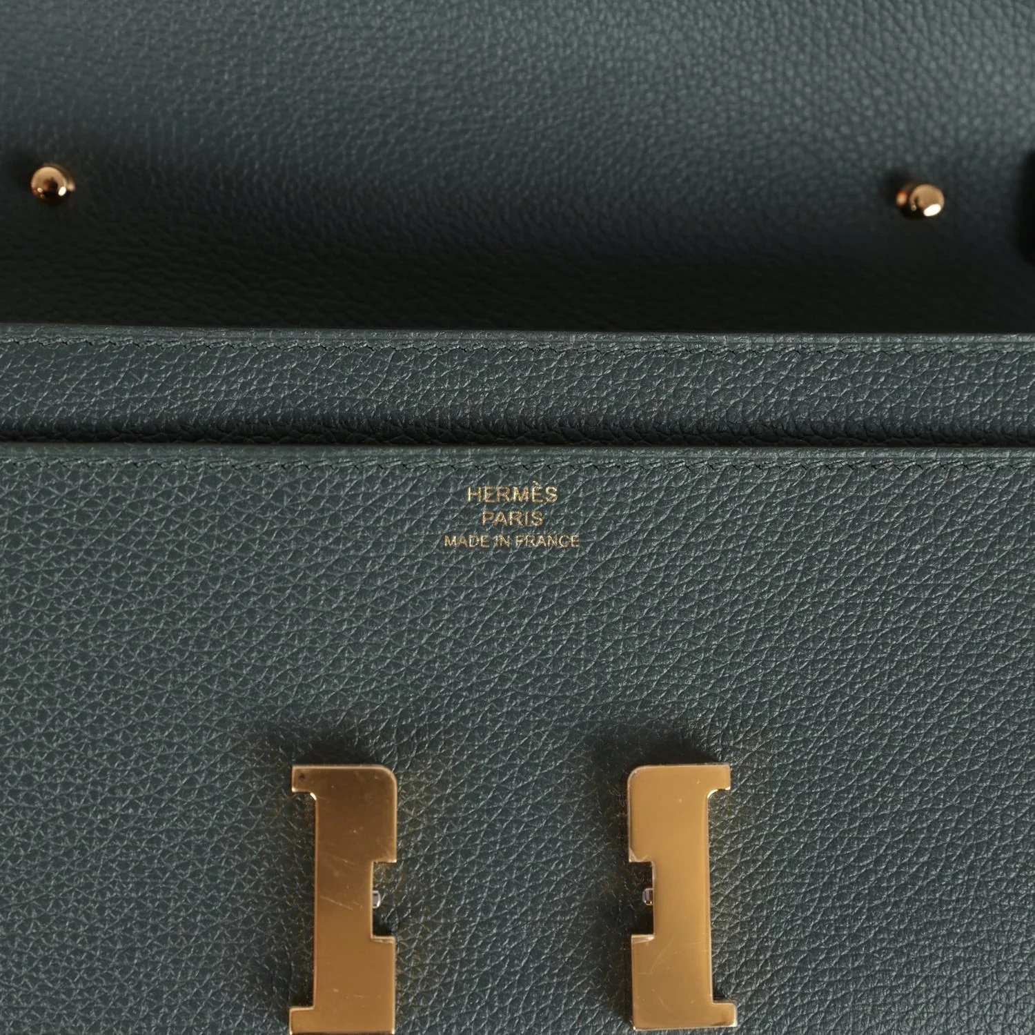 Hermes Constance Wallet To Go Vert Mangrove Evercolor Gold Hardware — фото 8