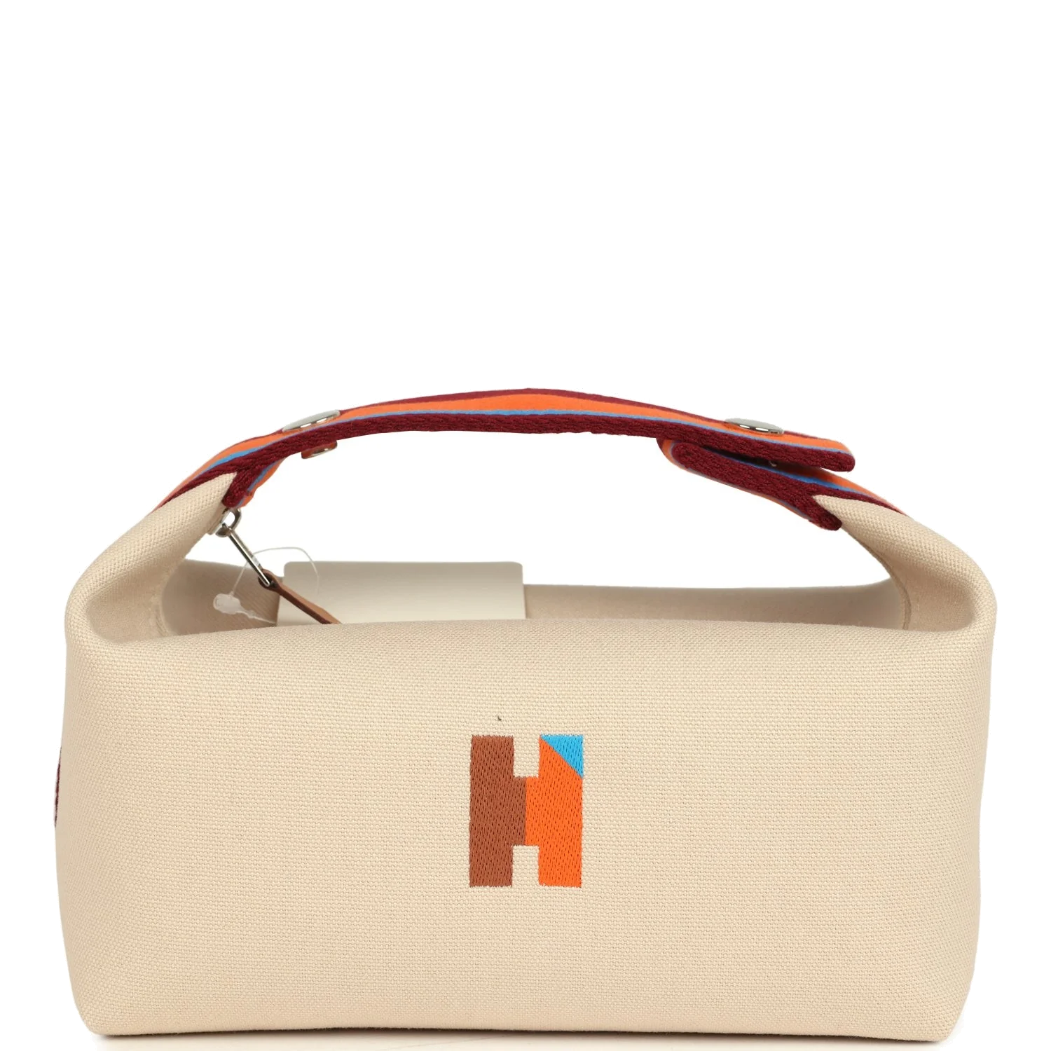 Hermes Bride A Brac Pavillon PM Naturel Canvas Palladium Hardware — фото 1
