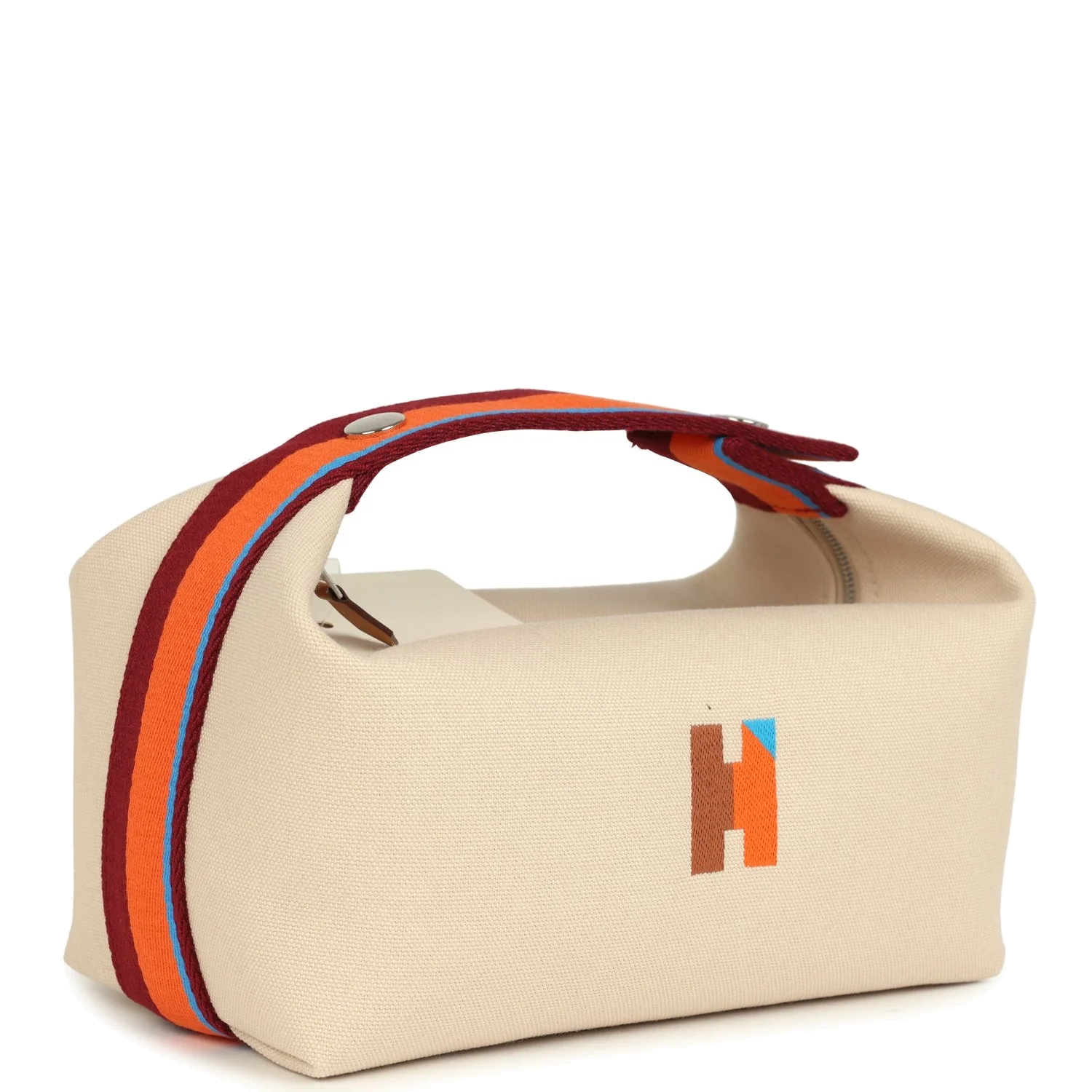 Hermes Bride A Brac Pavillon PM Naturel Canvas Palladium Hardware — фото 3