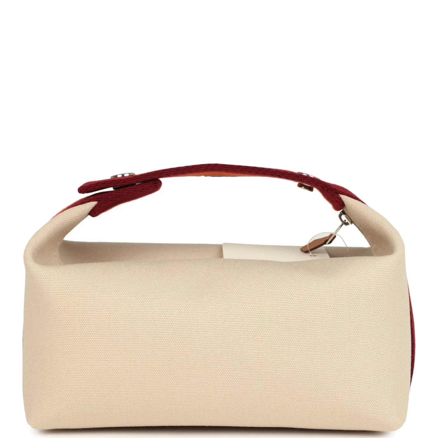 Hermes Bride A Brac Pavillon PM Naturel Canvas Palladium Hardware — фото 5