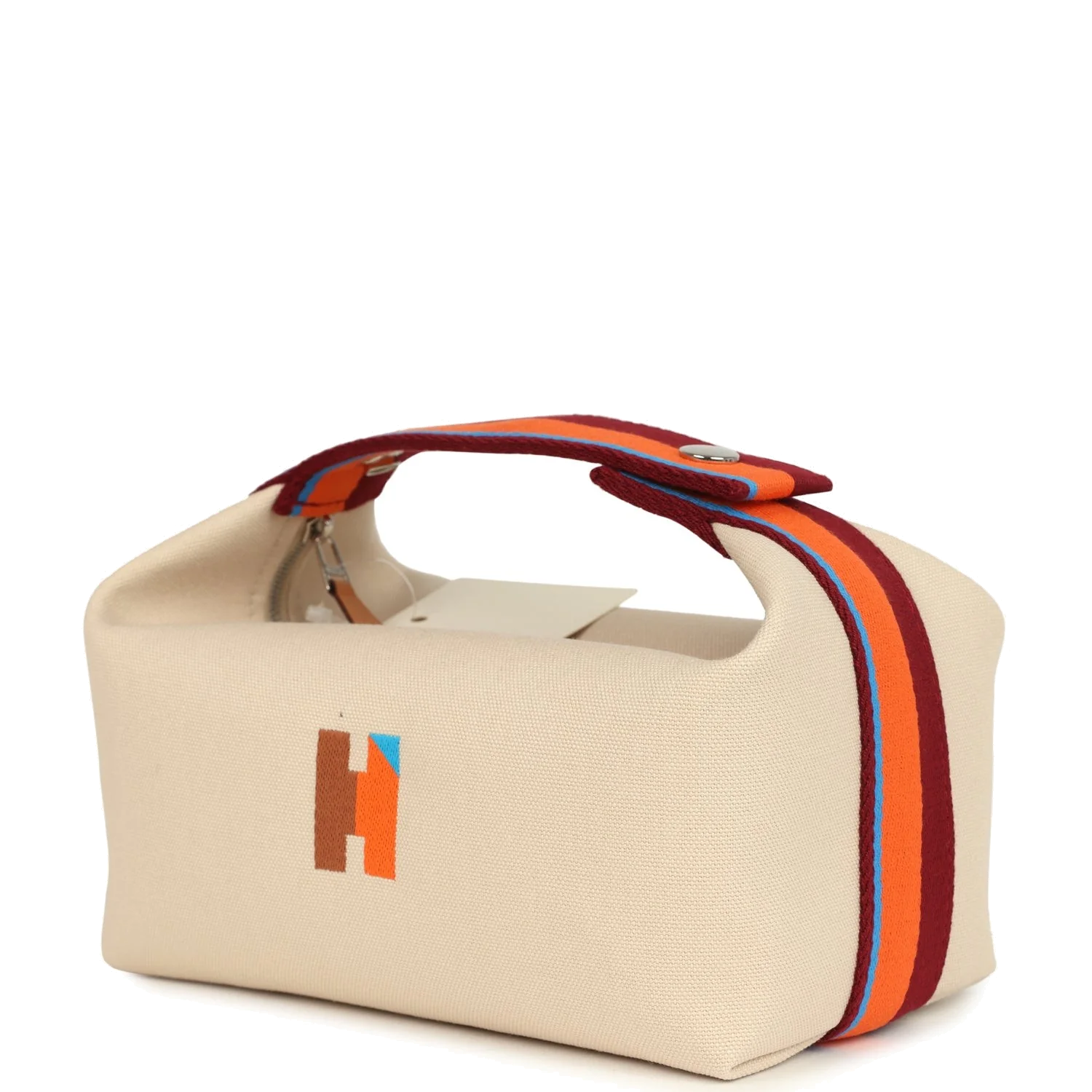 Hermes Bride A Brac Pavillon PM Naturel Canvas Palladium Hardware — фото 6