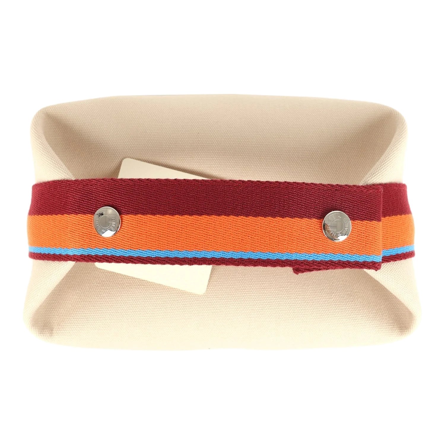 Hermes Bride A Brac Pavillon PM Naturel Canvas Palladium Hardware — фото 8