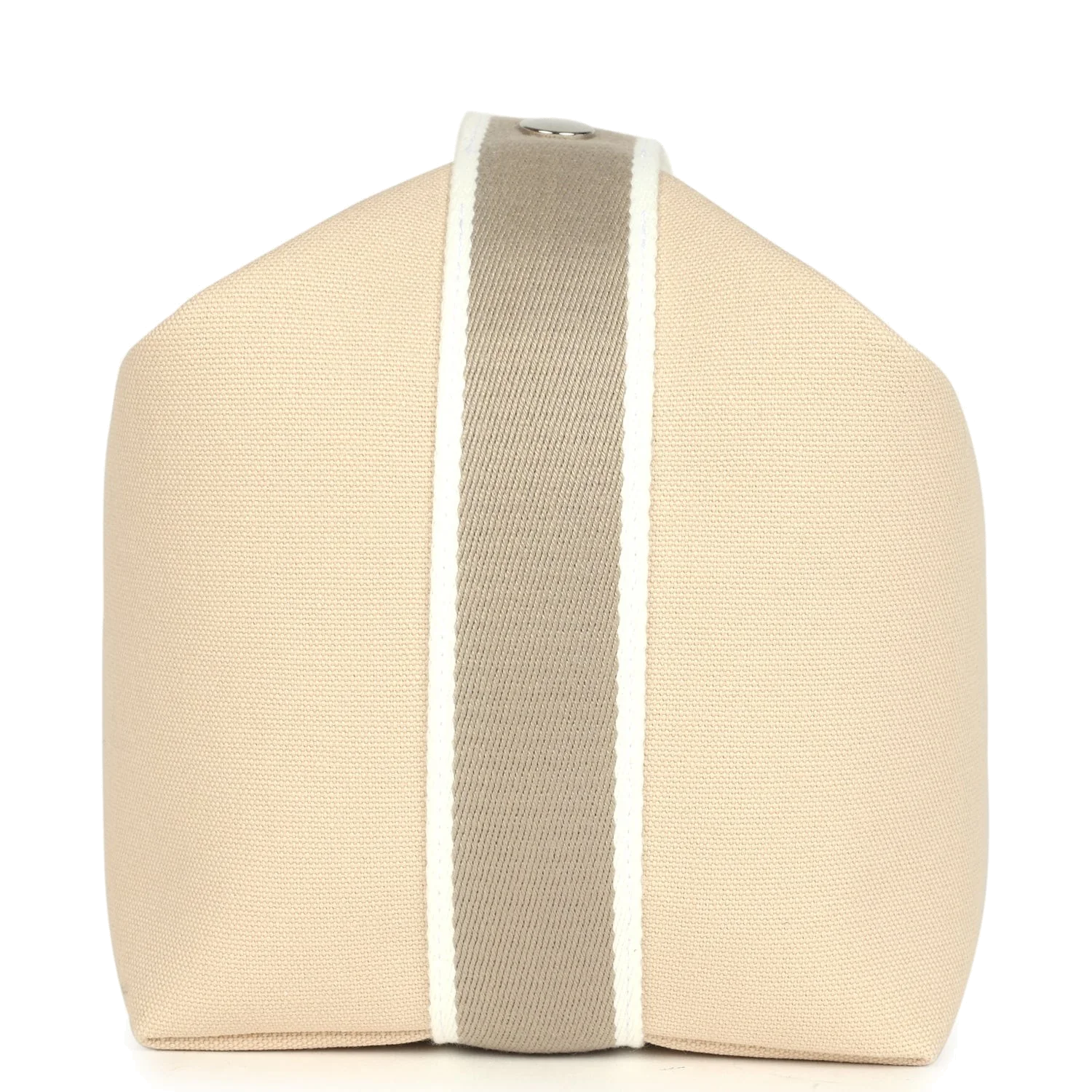 Hermes Bride-A-Brac Case GM Neutral Toile Canvas Palladium Hardware — фото 4