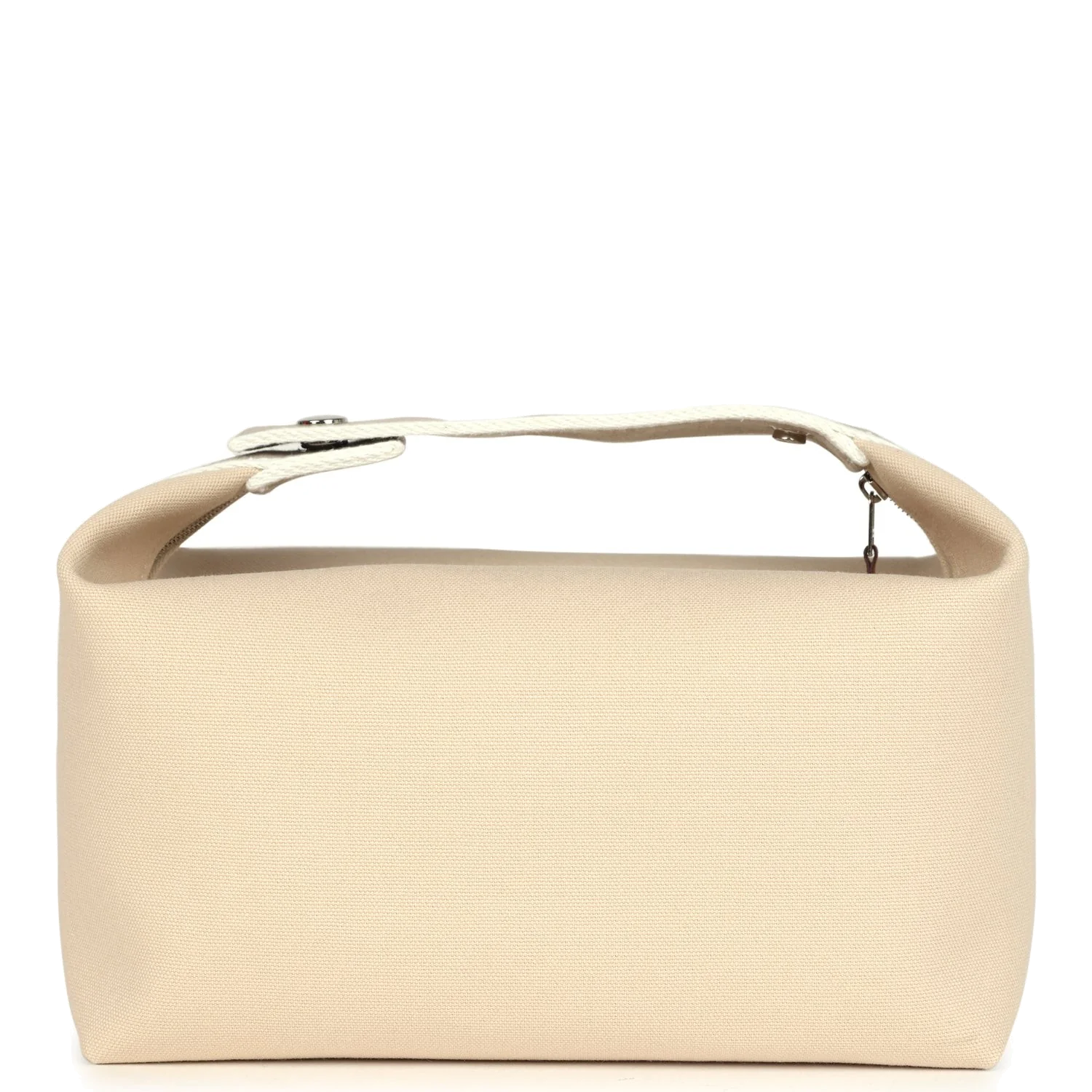 Hermes Bride-A-Brac Case GM Neutral Toile Canvas Palladium Hardware — фото 5