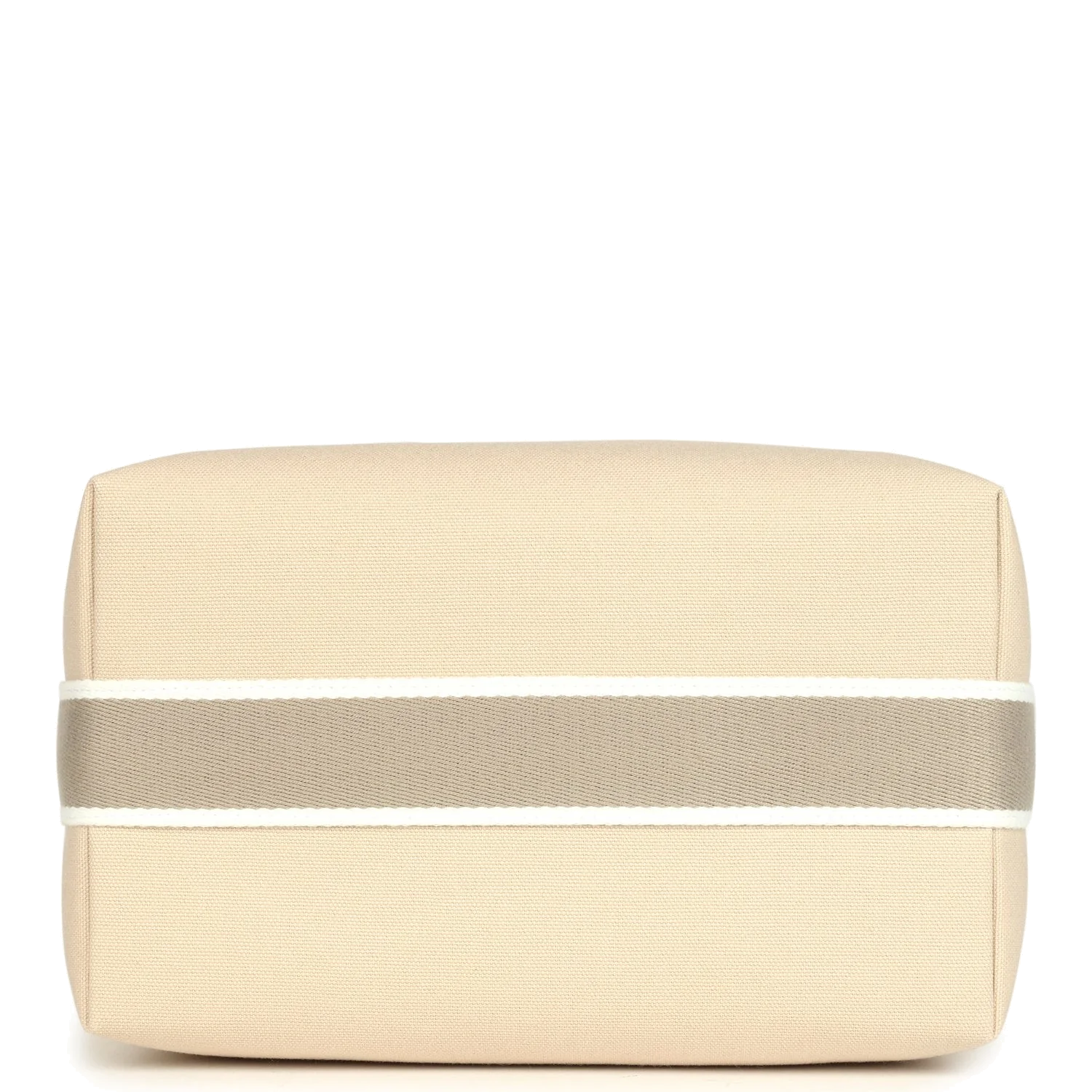 Hermes Bride-A-Brac Case GM Neutral Toile Canvas Palladium Hardware — фото 7