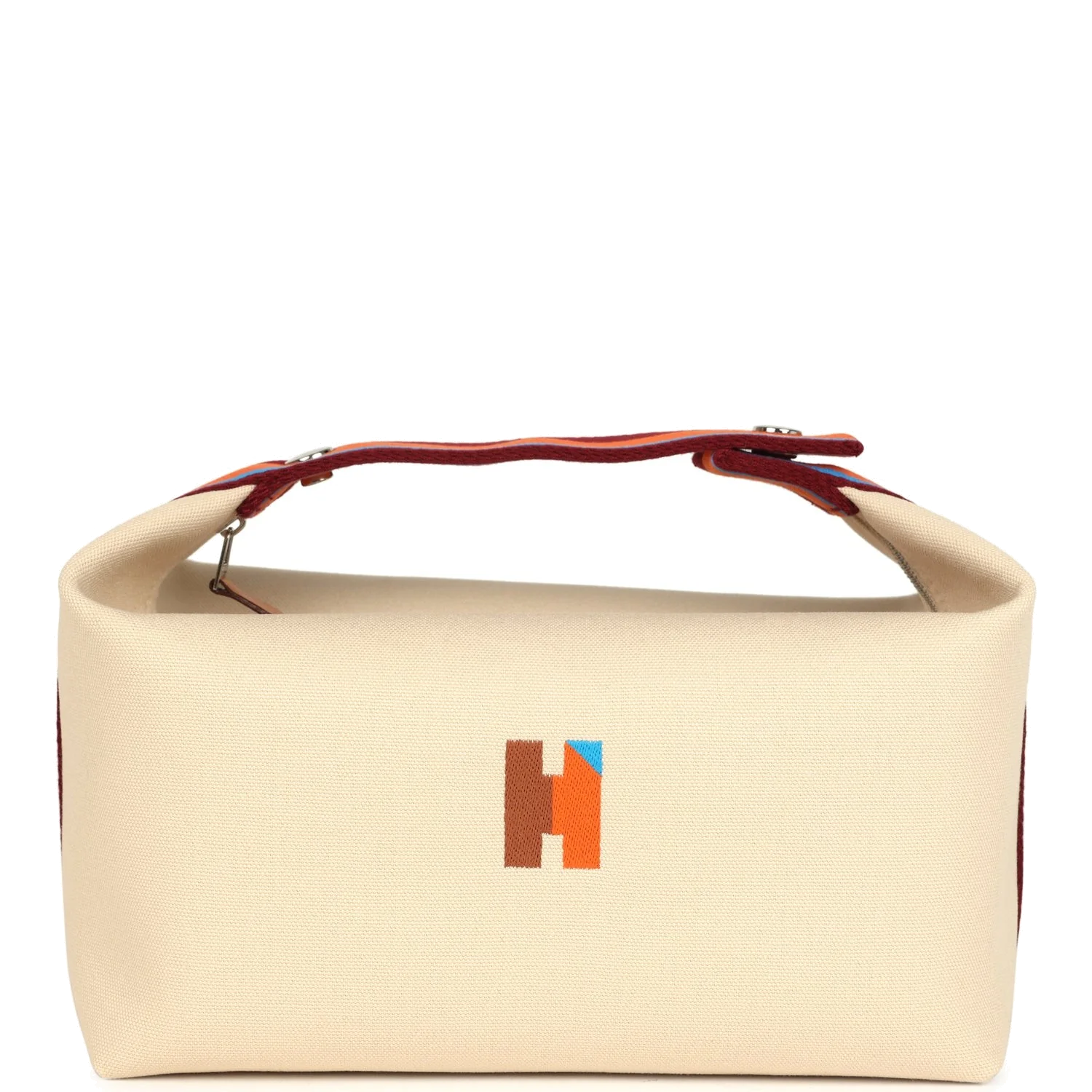 Hermes Bride A Brac Pavillon GM Naturel Canvas Palladium Hardware — фото 2