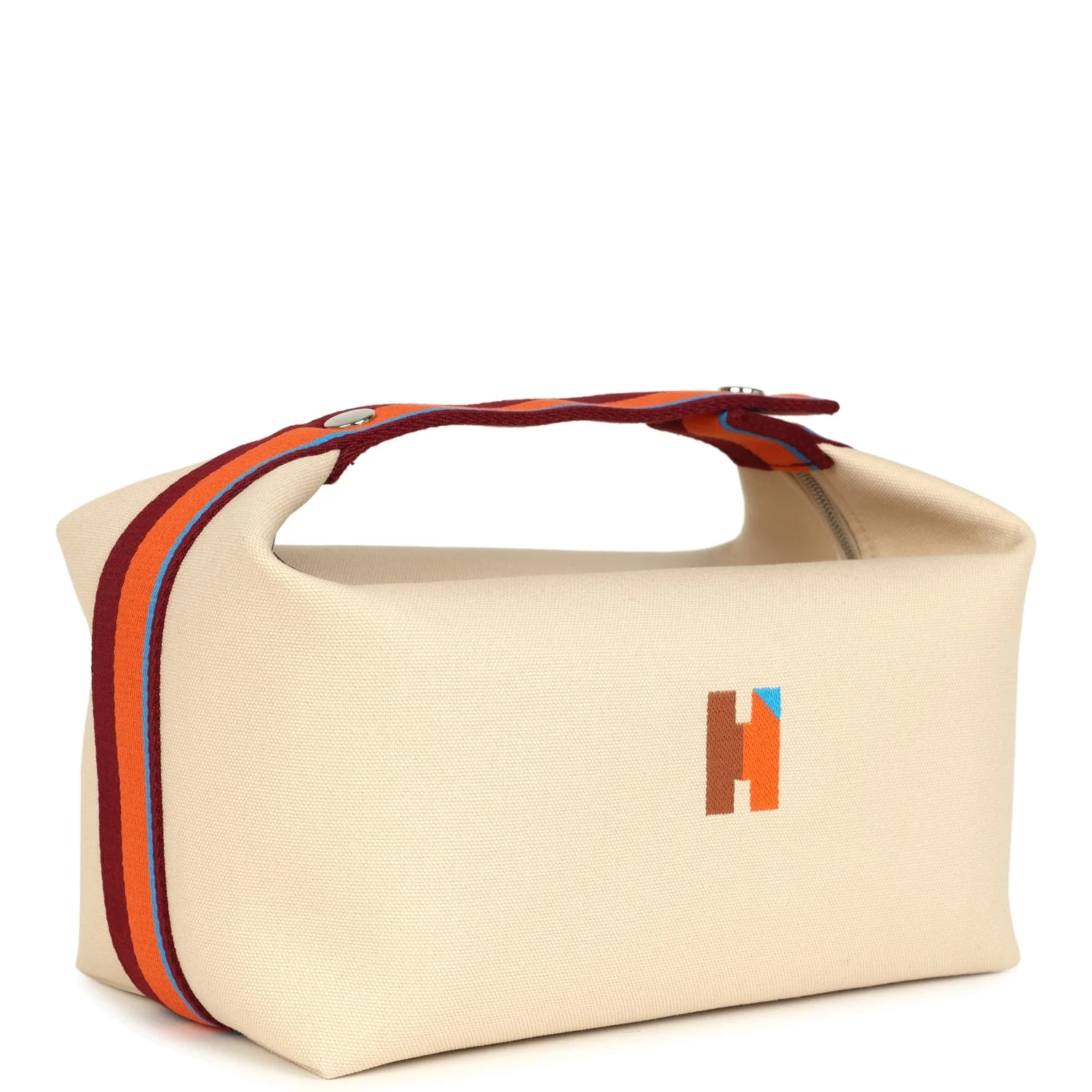 Hermes Bride A Brac Pavillon GM Naturel Canvas Palladium Hardware — фото 3