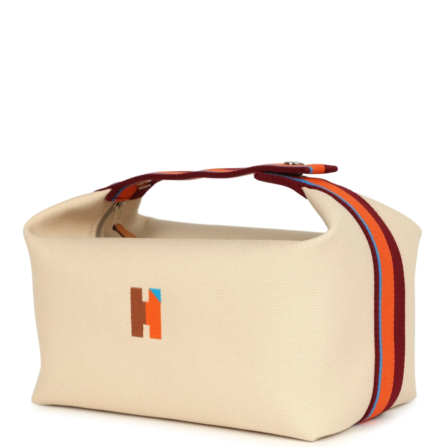 Hermes Bride A Brac Pavillon GM Naturel Canvas Palladium Hardware — фото 4