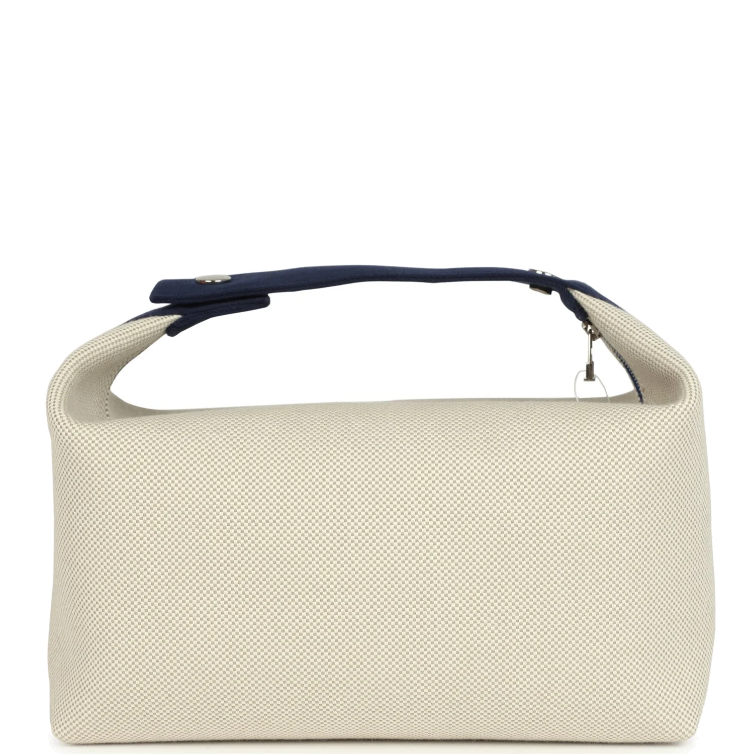 Hermes Bride A Brac Cabriole GM Gris Perle and Bleu Canvas Palladium Hardware — фото 5