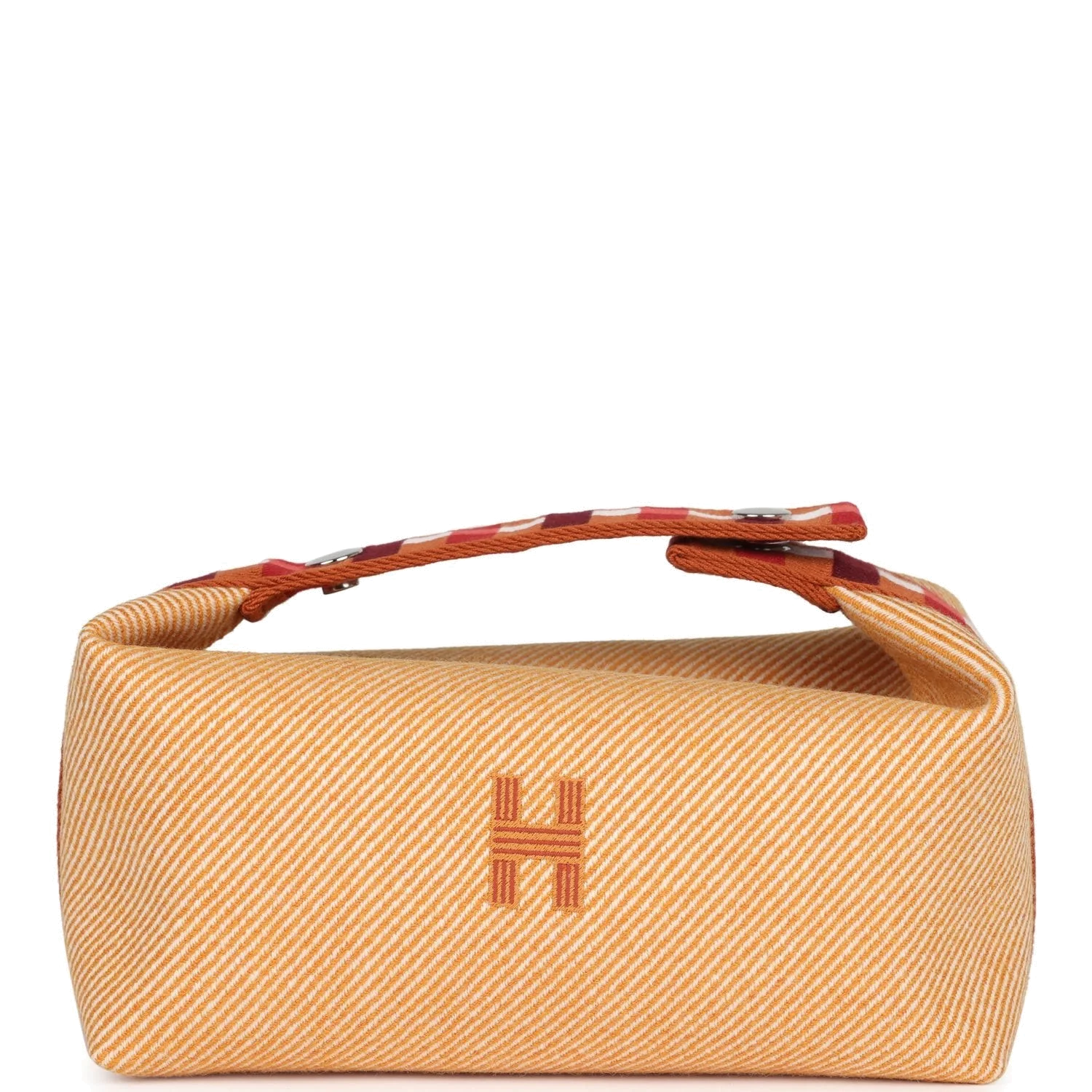 Hermes Bride A Brac Carre Case PM Fauve Merino Wool Palladium Hardware — фото 2