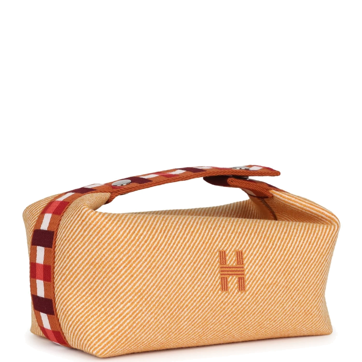 Hermes Bride A Brac Carre Case PM Fauve Merino Wool Palladium Hardware — фото 3