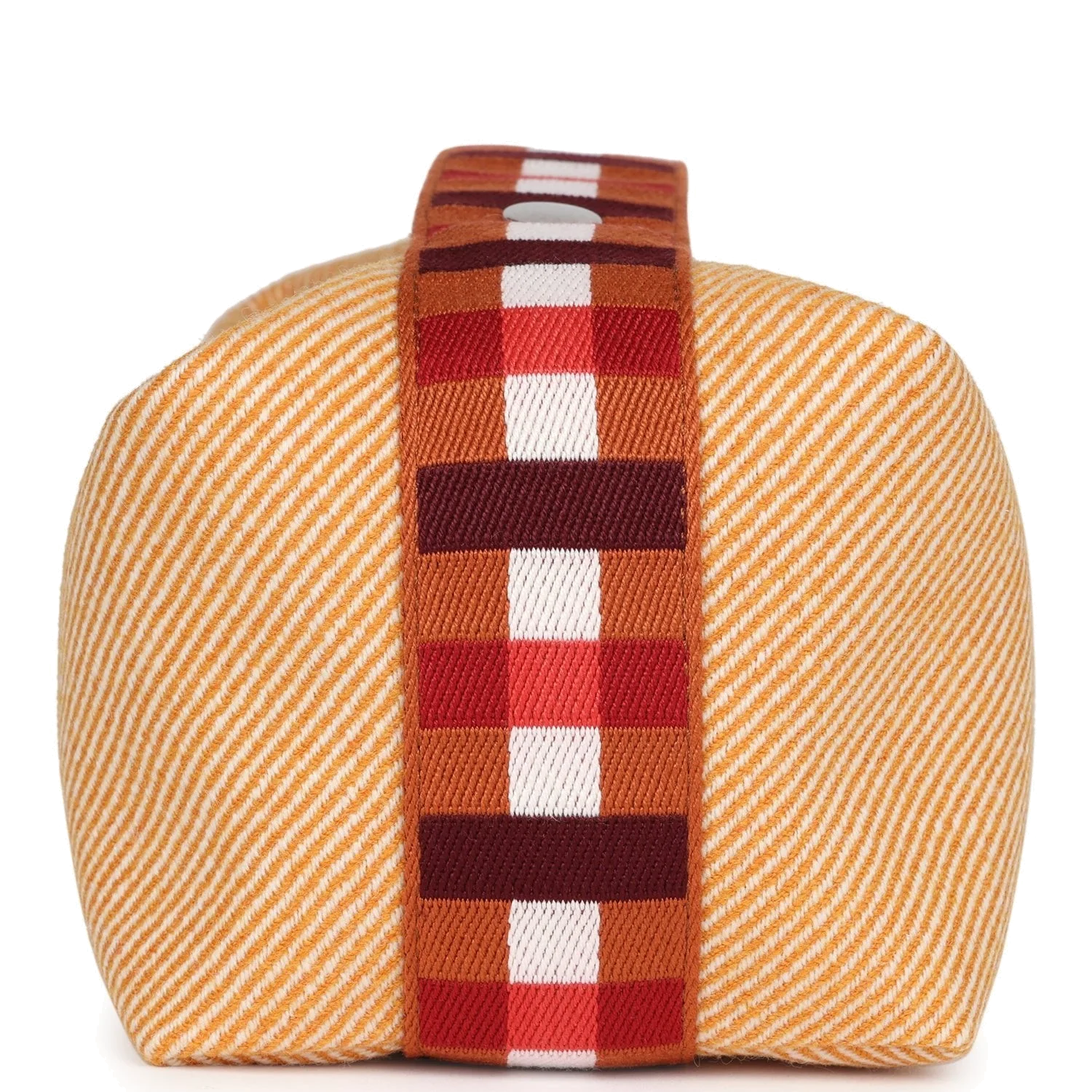 Hermes Bride A Brac Carre Case PM Fauve Merino Wool Palladium Hardware — фото 4