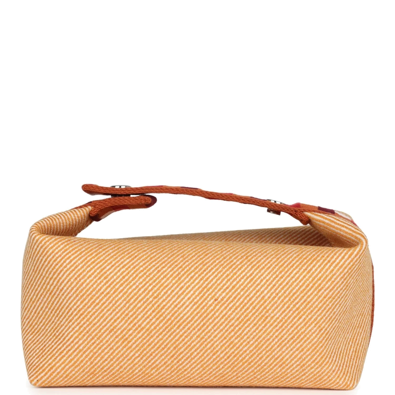 Hermes Bride A Brac Carre Case PM Fauve Merino Wool Palladium Hardware — фото 5