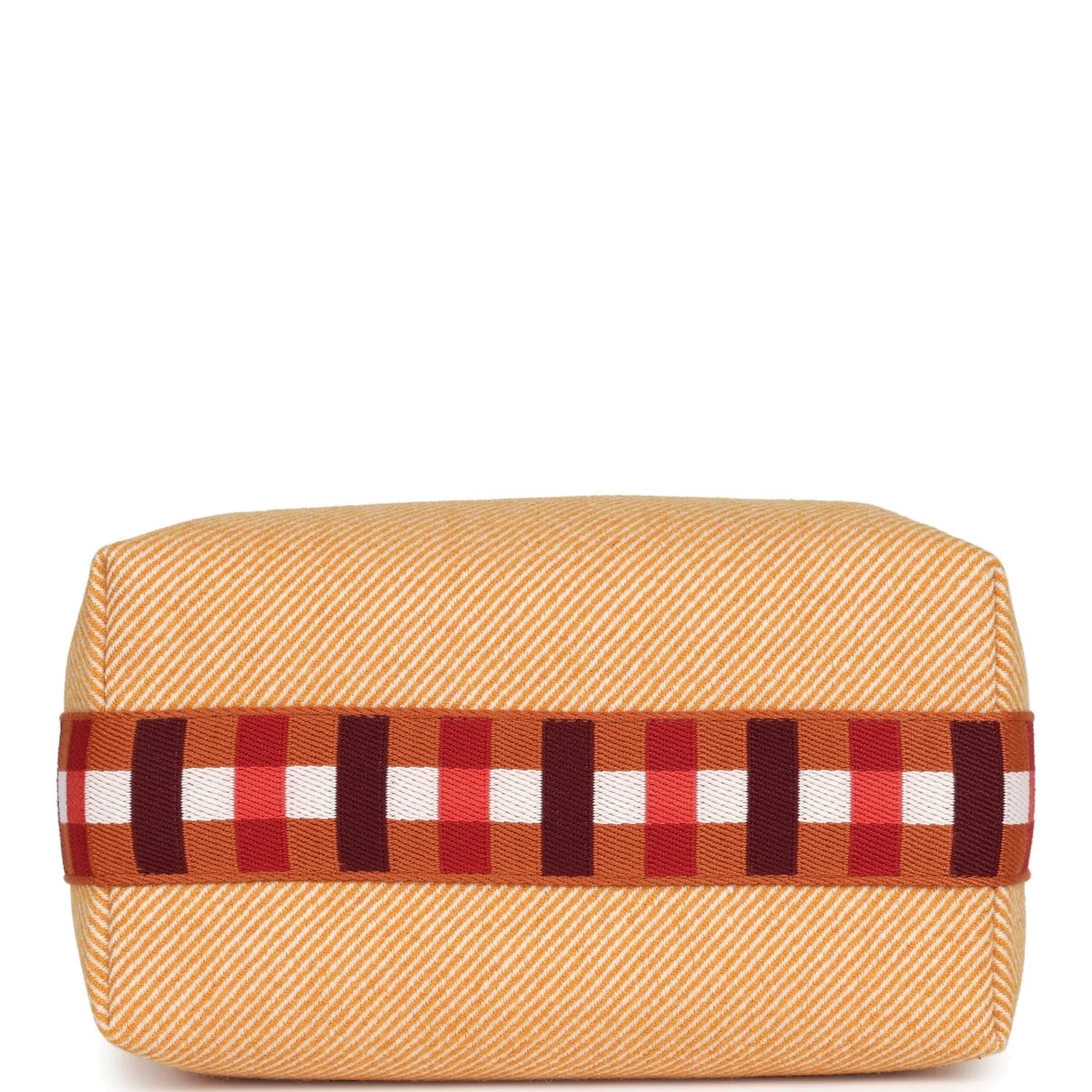Hermes Bride A Brac Carre Case PM Fauve Merino Wool Palladium Hardware — фото 7