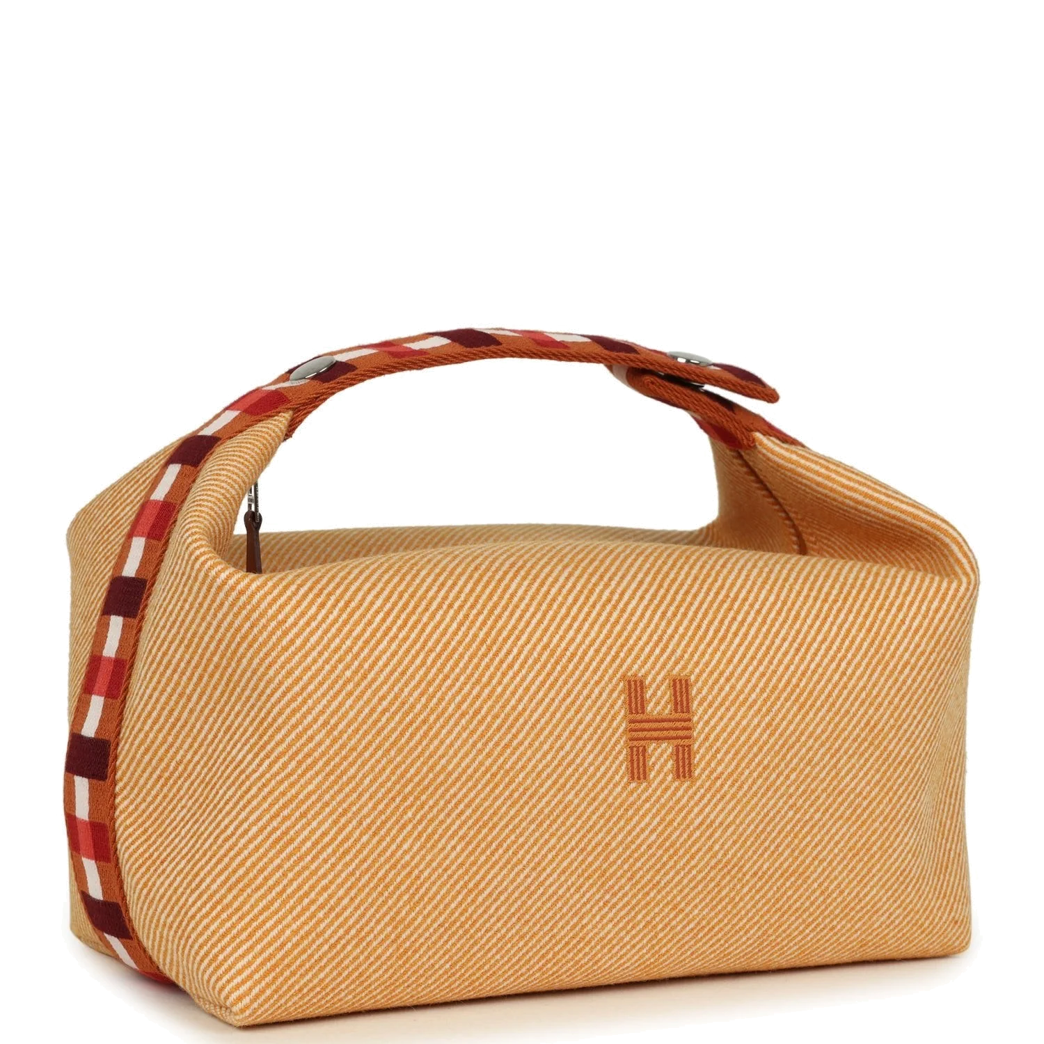 Hermes Bride A Brac Carre Case GM Fauve Merino Wool Palladium Hardware — фото 3