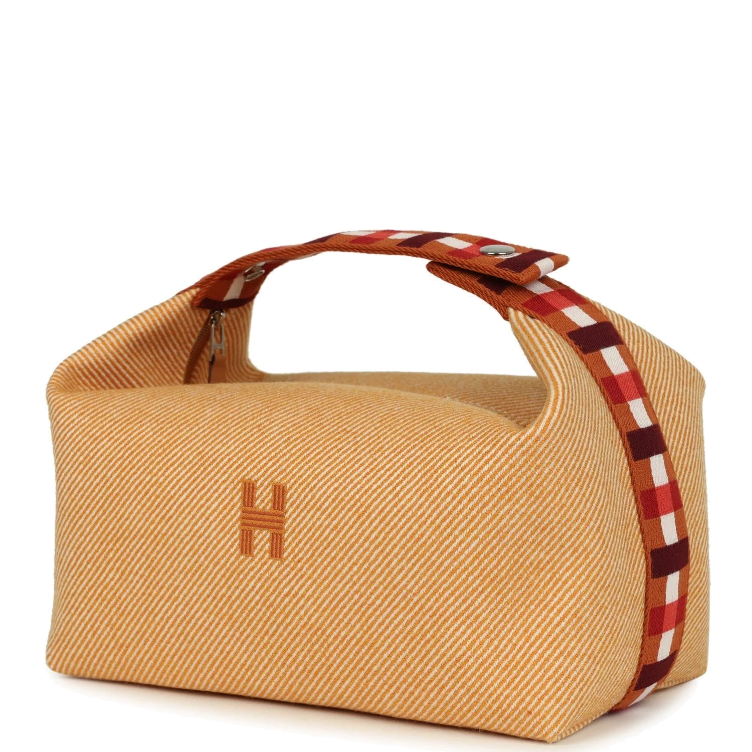 Hermes Bride A Brac Carre Case GM Fauve Merino Wool Palladium Hardware — фото 6