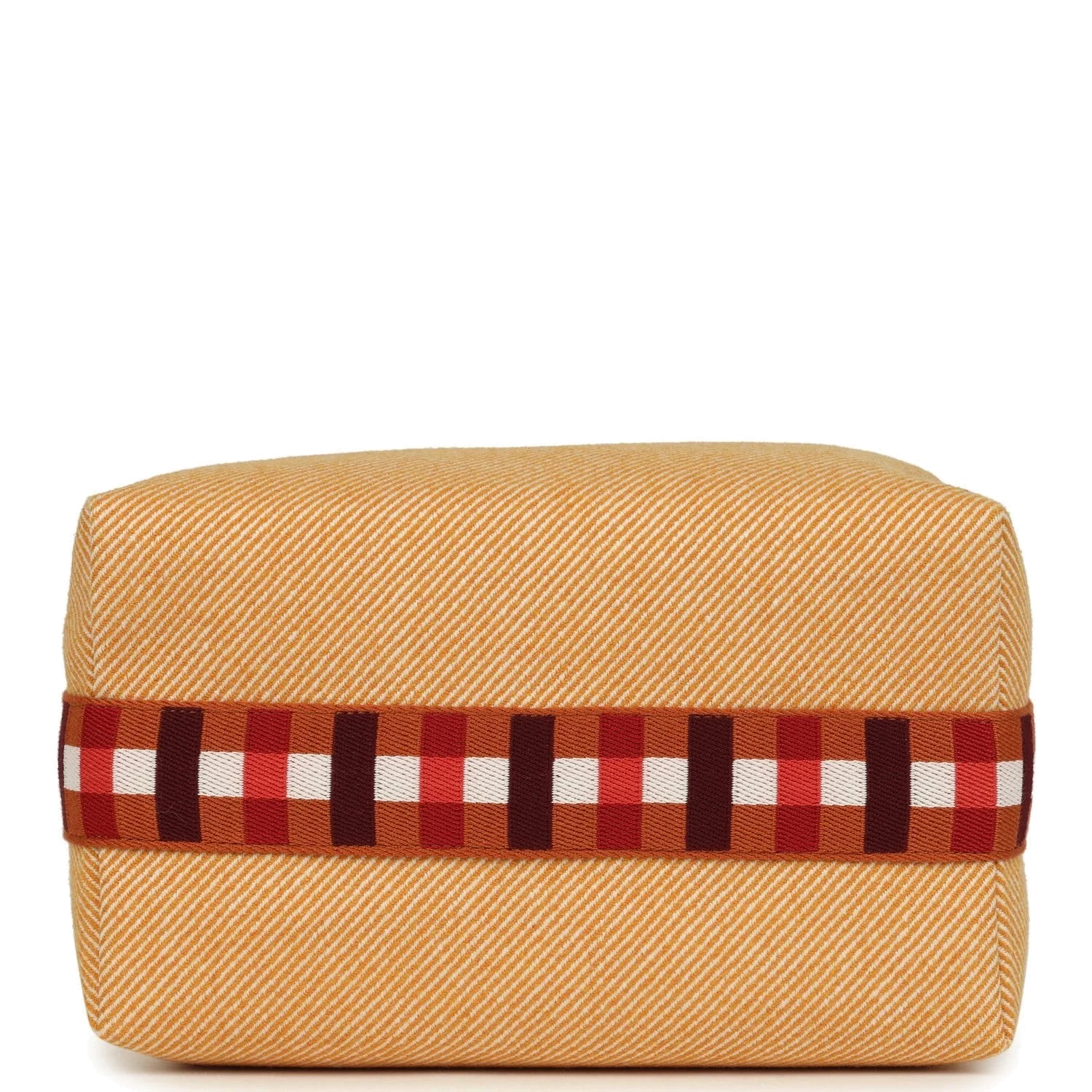 Hermes Bride A Brac Carre Case GM Fauve Merino Wool Palladium Hardware — фото 7
