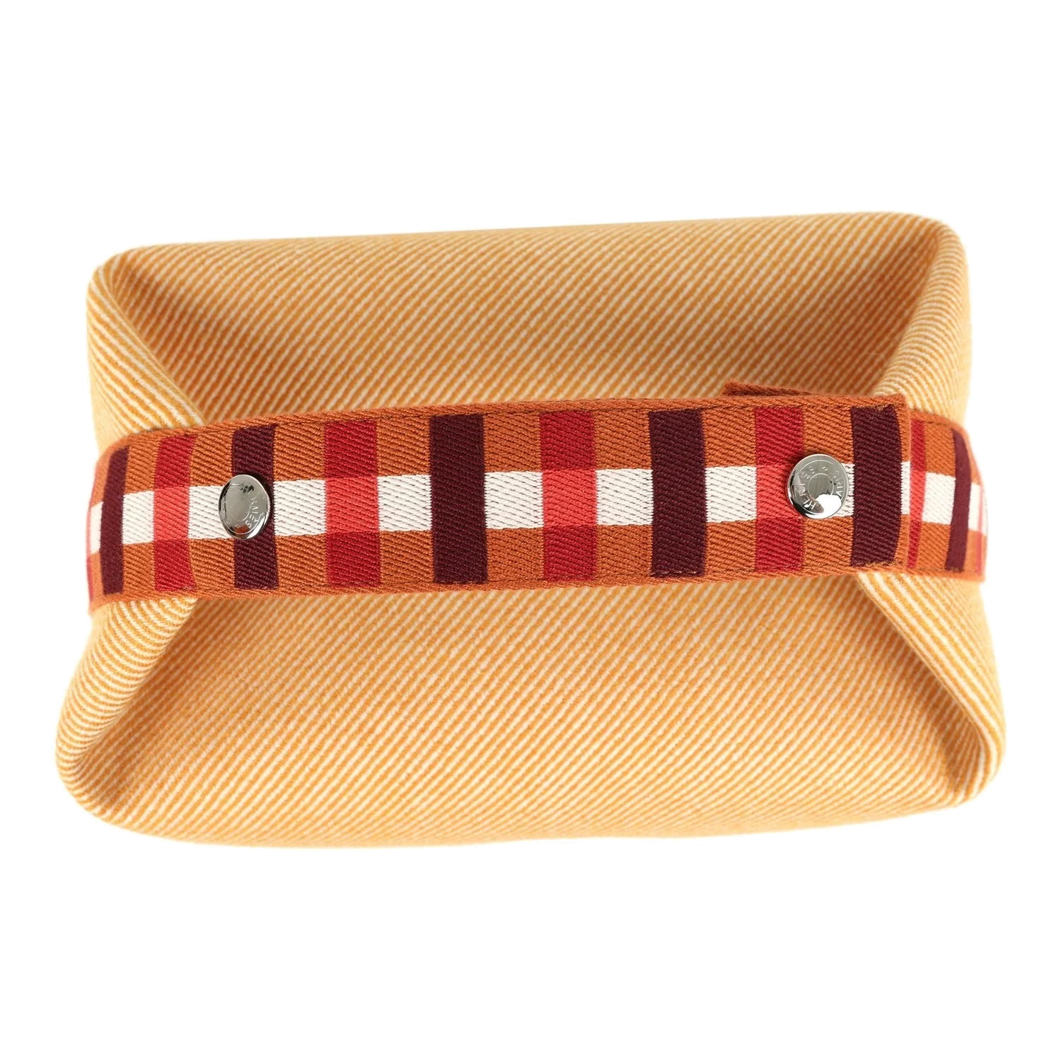 Hermes Bride A Brac Carre Case GM Fauve Merino Wool Palladium Hardware — фото 8