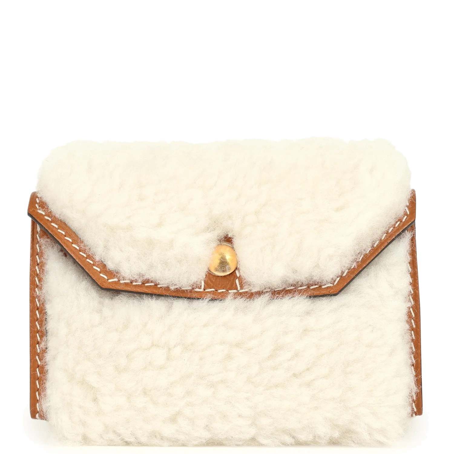 Hermes Kelly Pocket Teddy 18 Belt Gold Epsom and Shearling Gold Hardware — фото 4