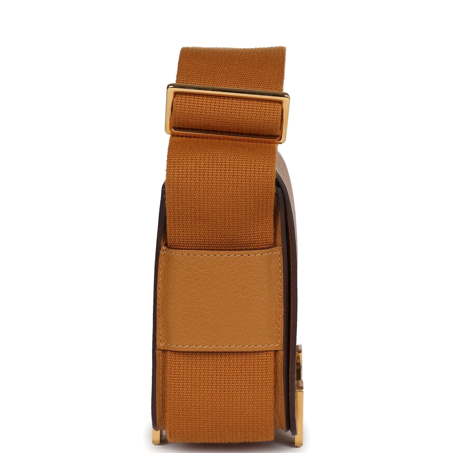 Hermes Geta Caramel Chevre Mysore Gold Hardware — фото 4