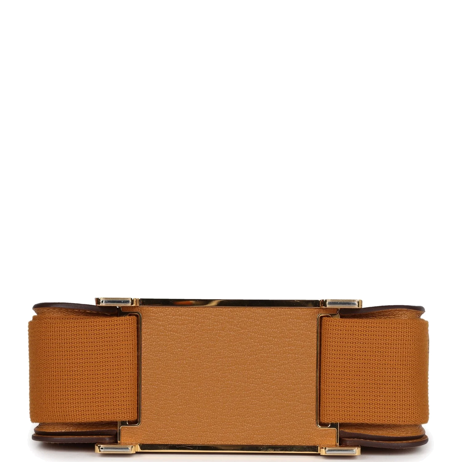 Hermes Geta Caramel Chevre Mysore Gold Hardware — фото 7