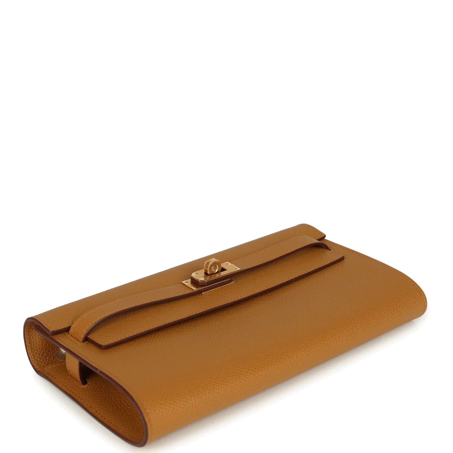 Hermes Kelly Wallet To Go Sesame Epsom Gold Hardware — фото 7