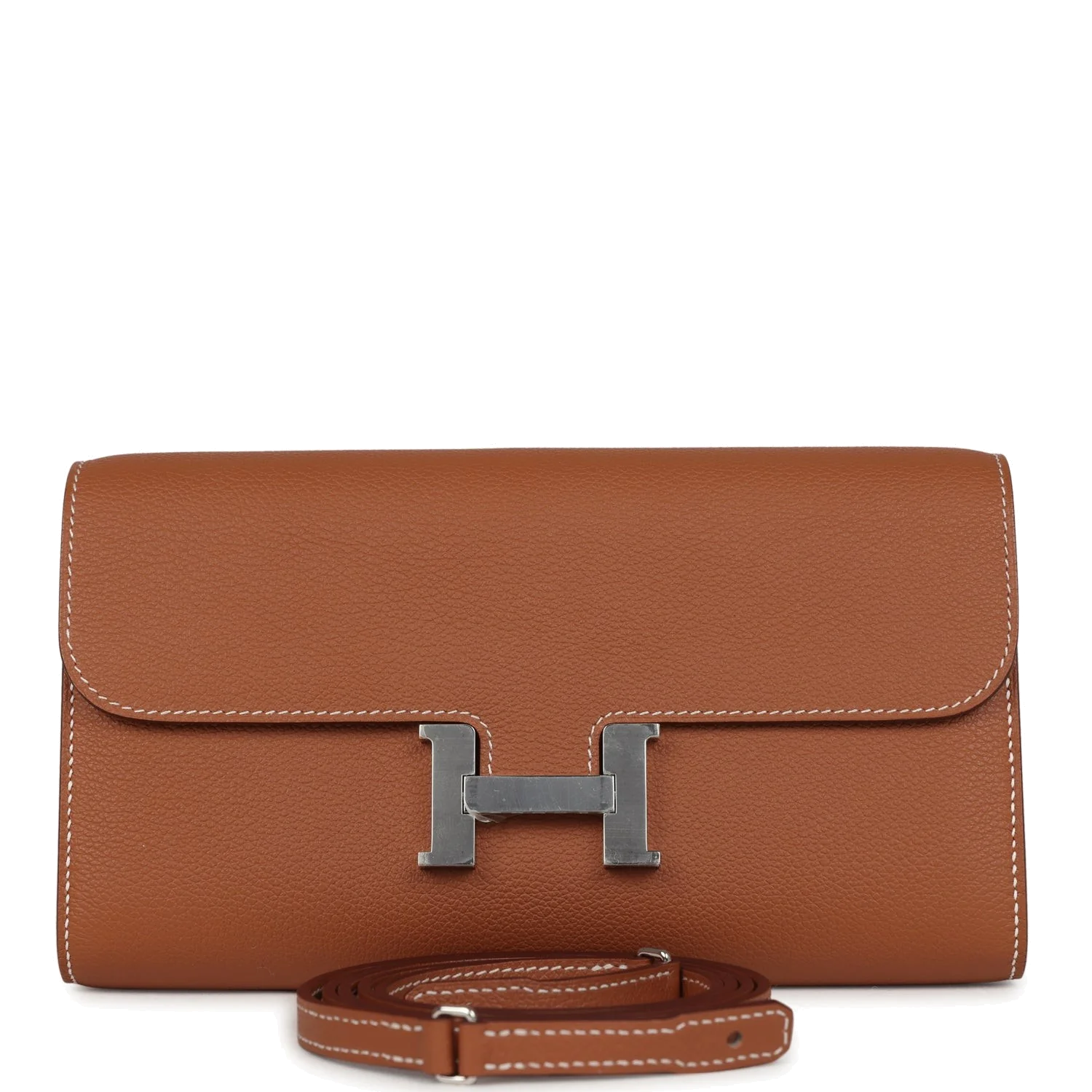 Hermes Constance Wallet To Go Gold Evercolor Palladium Hardware — фото 2