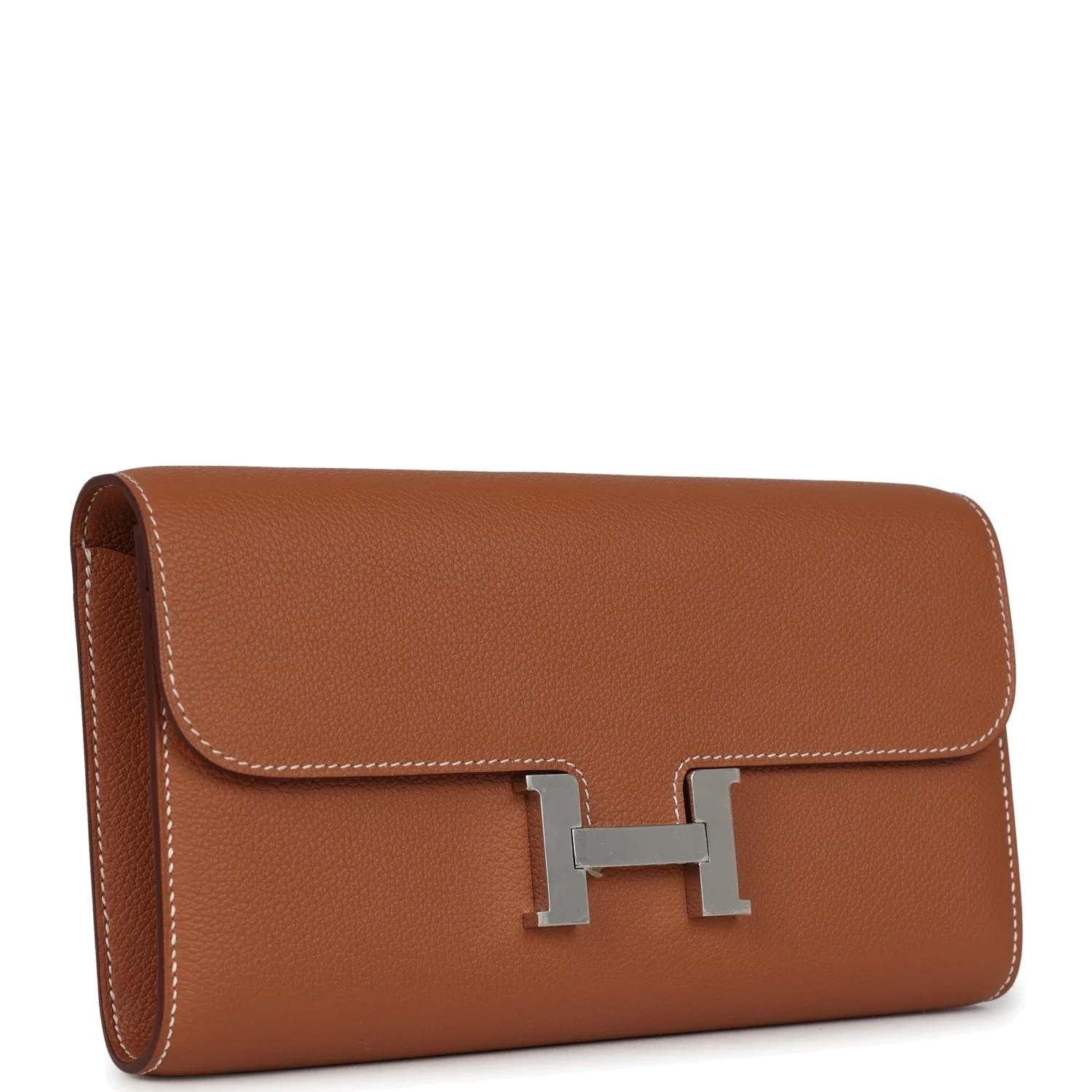 Hermes Constance Wallet To Go Gold Evercolor Palladium Hardware — фото 3