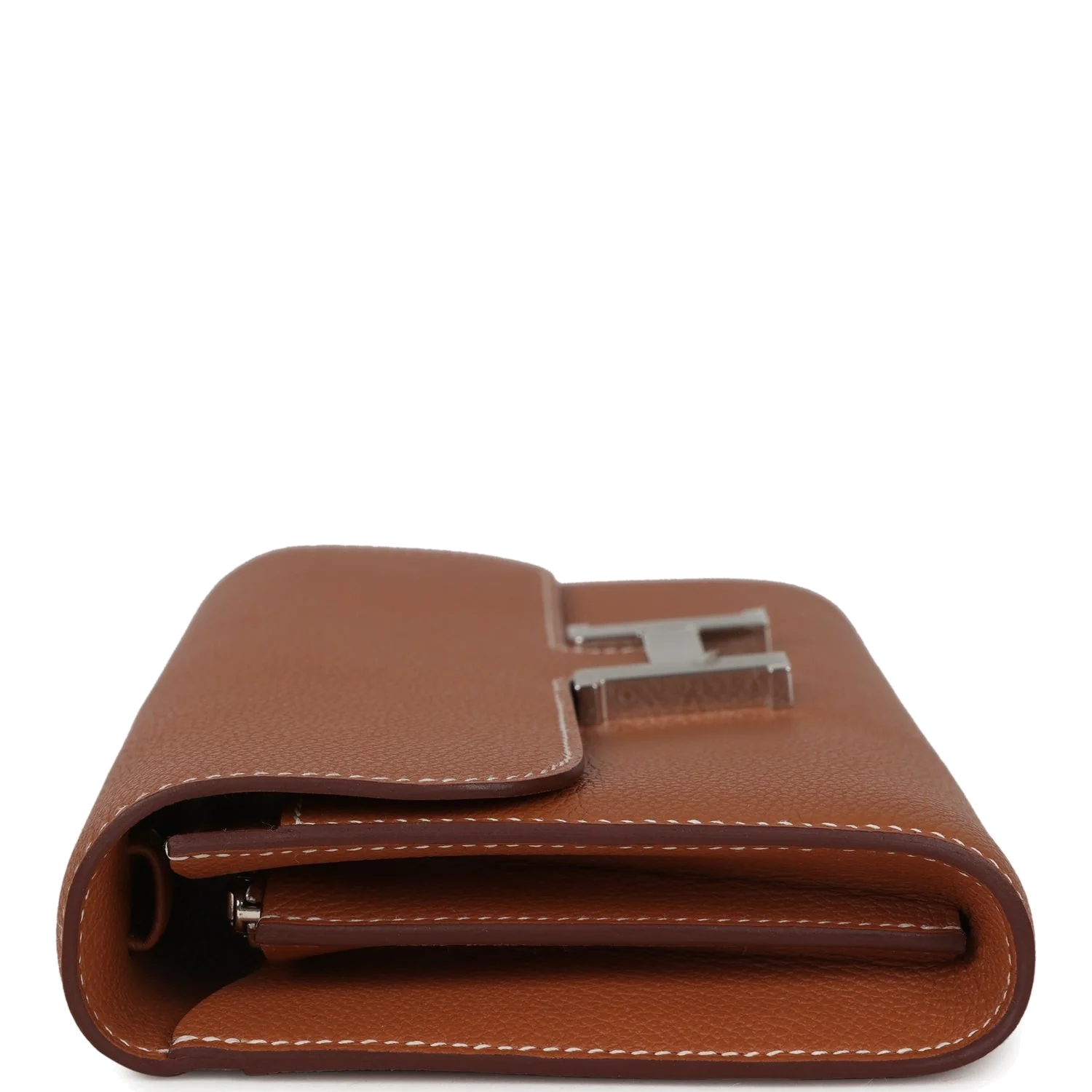 Hermes Constance Wallet To Go Gold Evercolor Palladium Hardware — фото 4