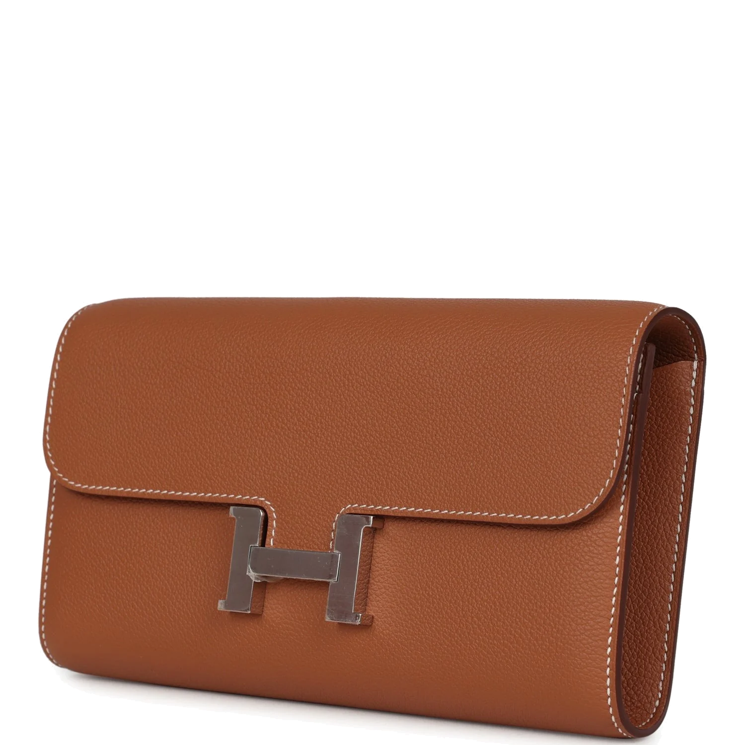 Hermes Constance Wallet To Go Gold Evercolor Palladium Hardware — фото 6