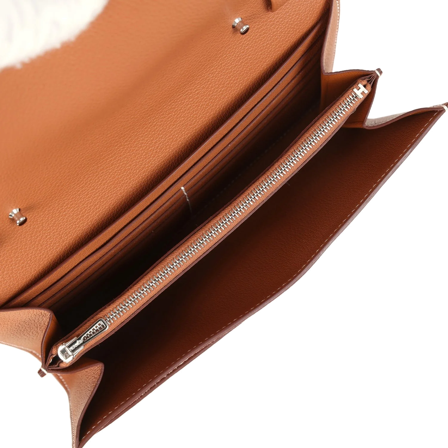 Hermes Constance Wallet To Go Gold Evercolor Palladium Hardware — фото 8