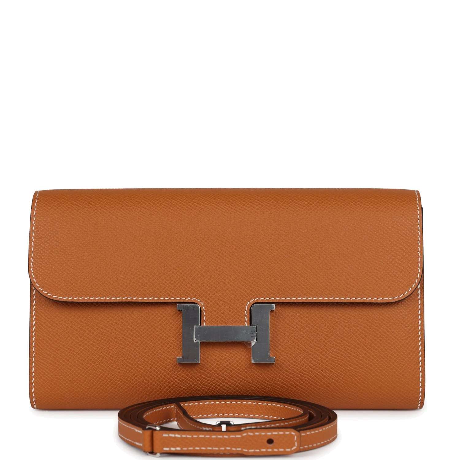 Hermes Constance To Go Wallet Toffee Epsom Palladium Hardware — фото 2