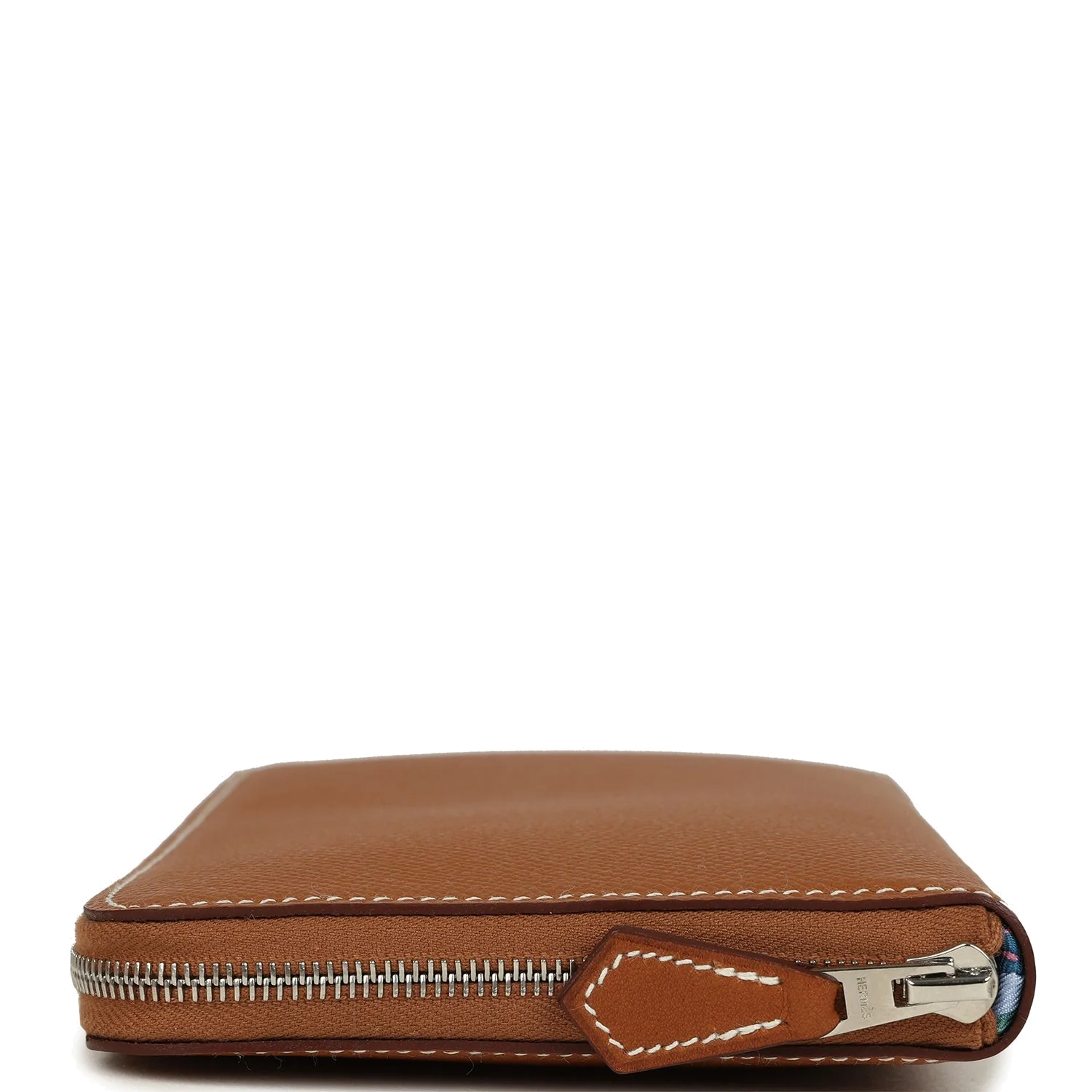 Hermes Silk'In Classique Long Wallet Gold Epsom Palladium Hardware — фото 4